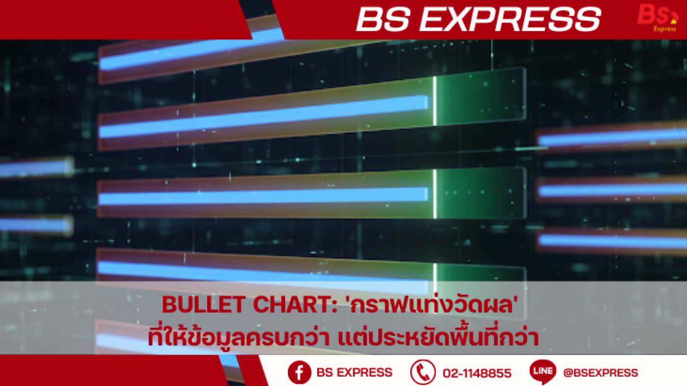 Bullet Chart: 'กราฟแท่งวัดผล' ที่ให้ข้อมูลครบกว่า แต่ประหยัดพื้นที่กว่า