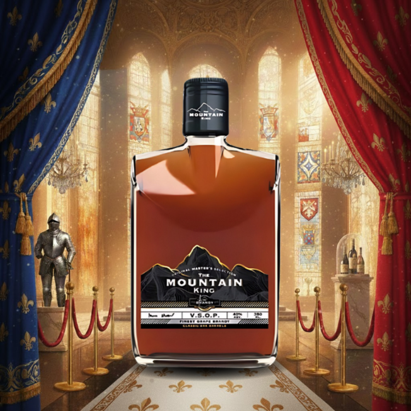 The Mountain King Brandy V.S.O.P 700ml บรั่นดีเมาน์เทนคิง รสนุ่มดื่ม ...