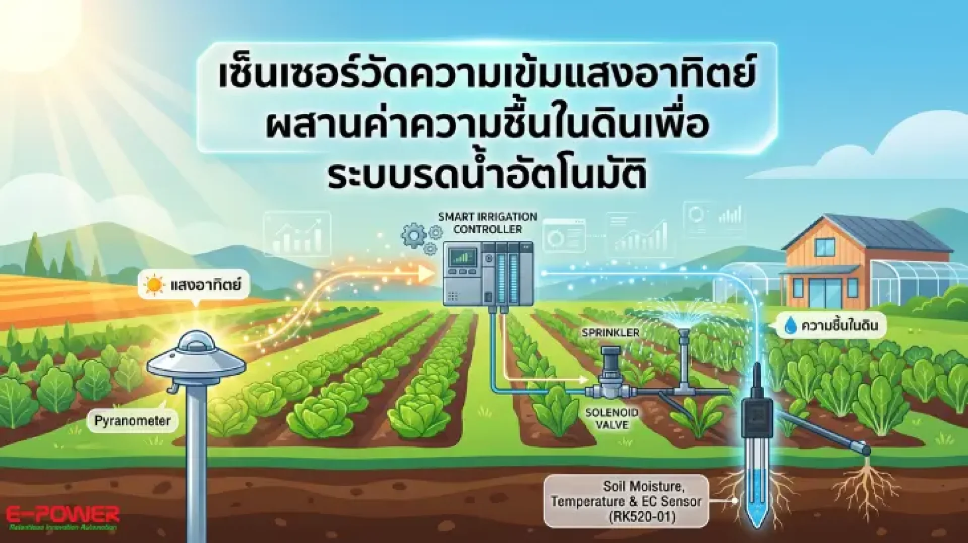 เซ็นเซอร์วัดความเข้มแสงอาทิตย์ (Solar Radiation Sensors) เซ็นเซอร์วัดความเข้มแสงอาทิตย์ (Solar Radiation Sensors)