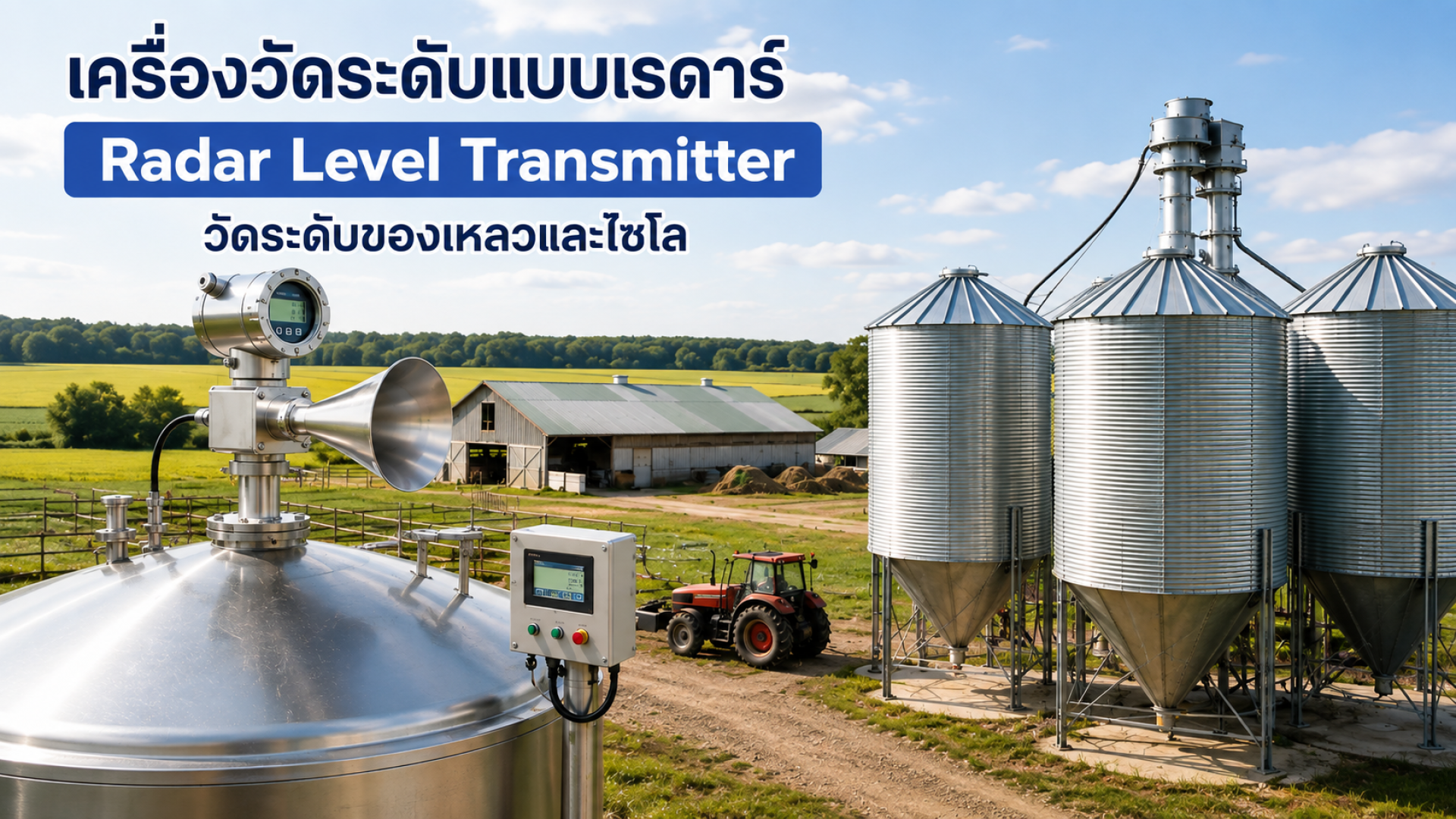 เครื่องวัดระดับแบบเรดาร์ (Radar Level Transmitter) เครื่องวัดระดับแบบเรดาร์ (Radar Level Transmitter)