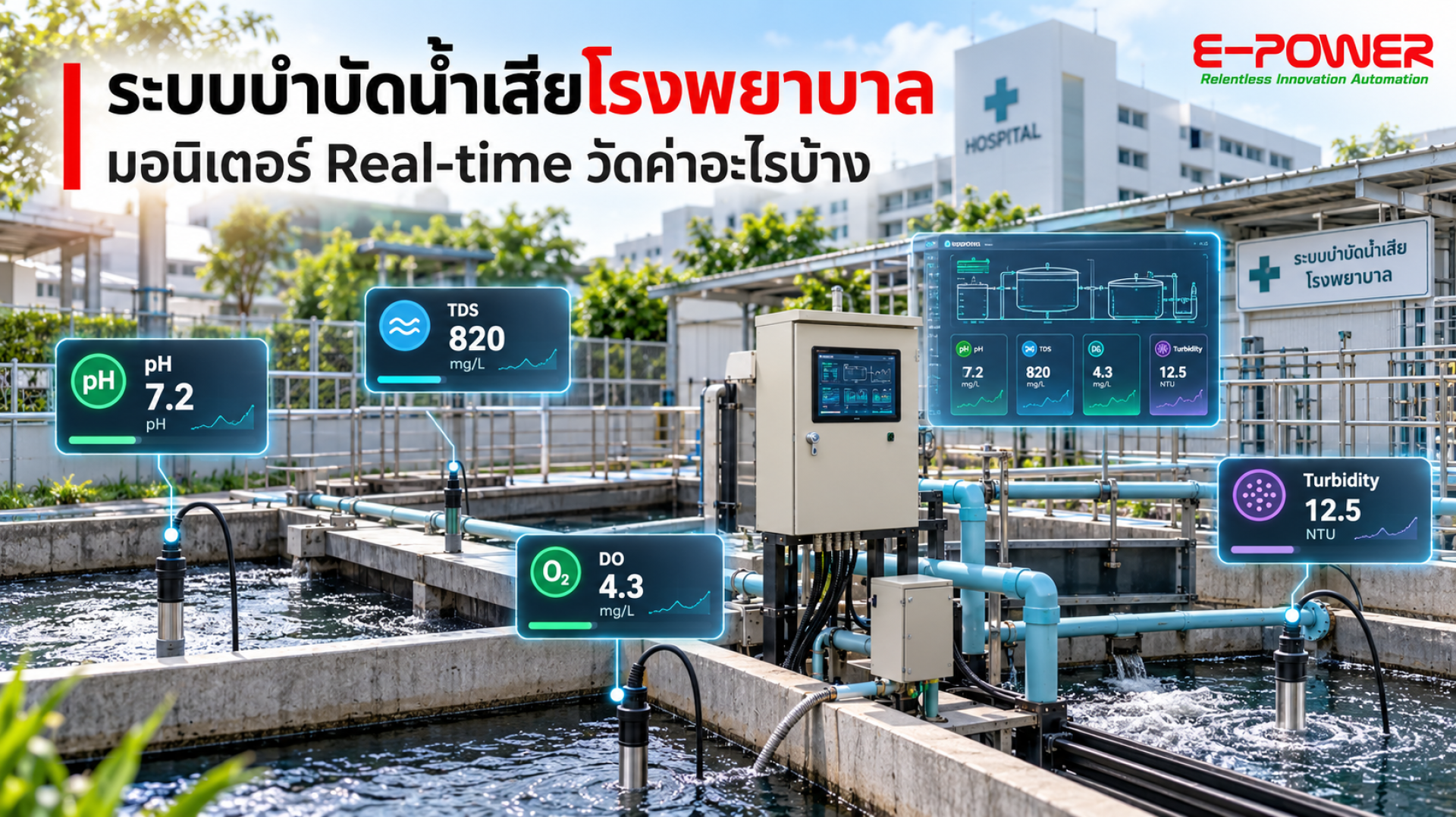 ระบบบำบัดน้ำเสียโรงพยาบาล ระบบบำบัดน้ำเสียโรงพยาบาล