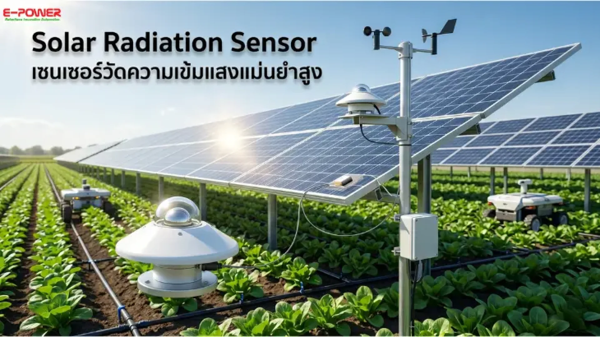 Solar Radiation Sensor (เซนเซอร์วัดความเข้มแสงอาทิตย์) Solar Radiation Sensor (เซนเซอร์วัดความเข้มแสงอาทิตย์)