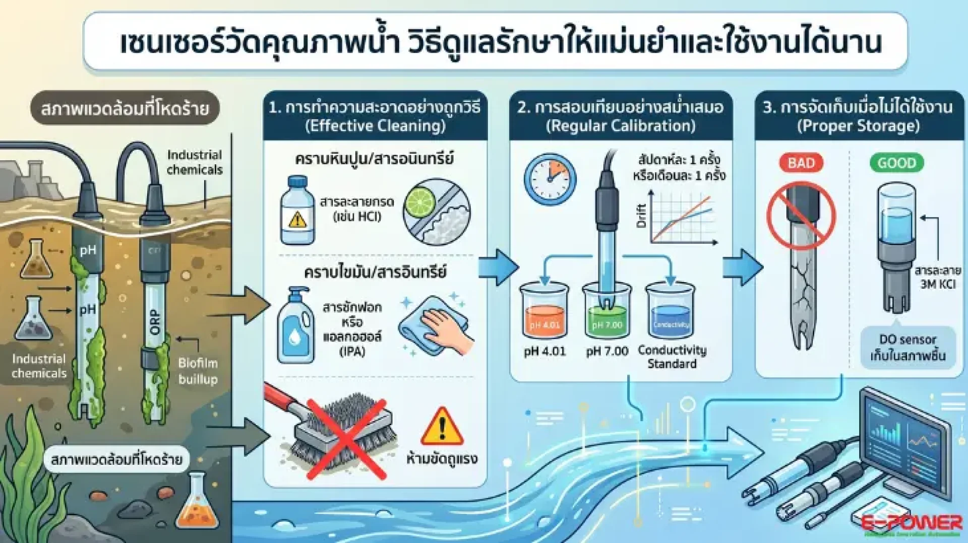 เซนเซอร์วัดคุณภาพน้ำ เซนเซอร์วัดคุณภาพน้ำ