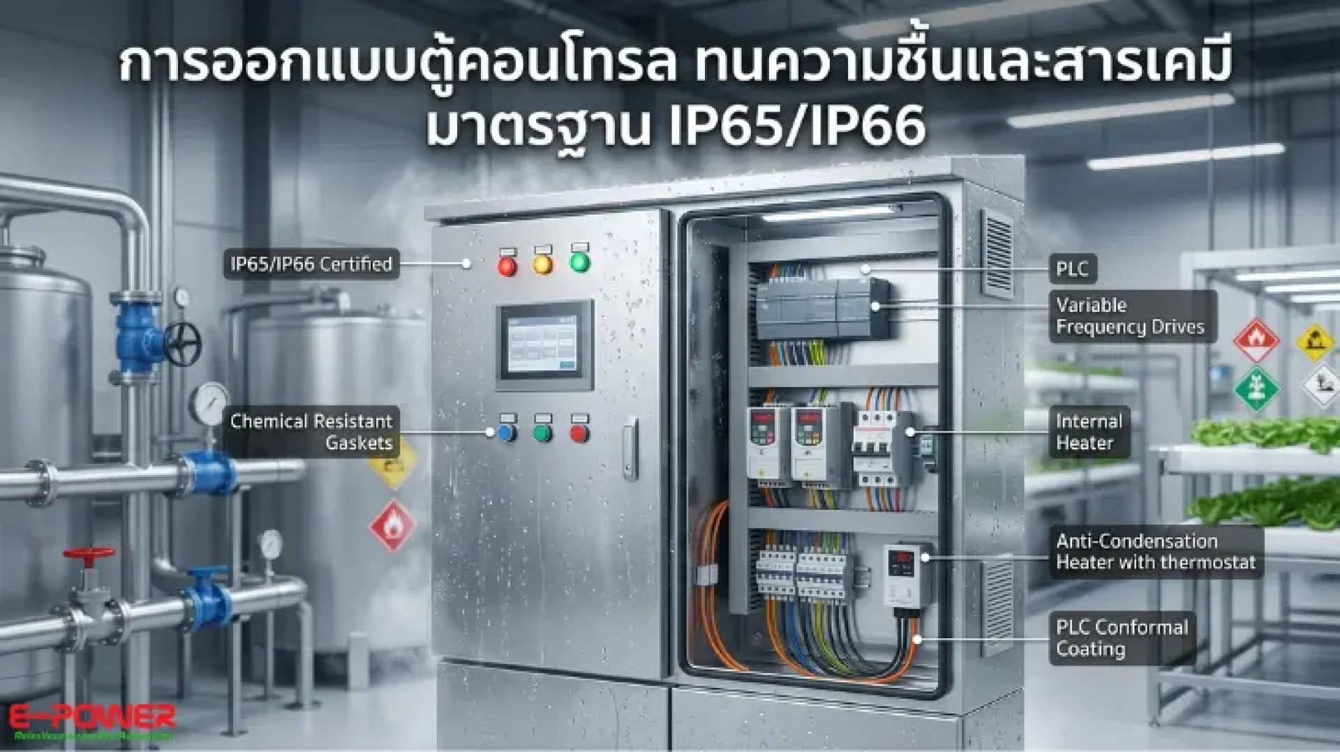 การออกแบบตู้คอนโทรล การออกแบบตู้คอนโทรล