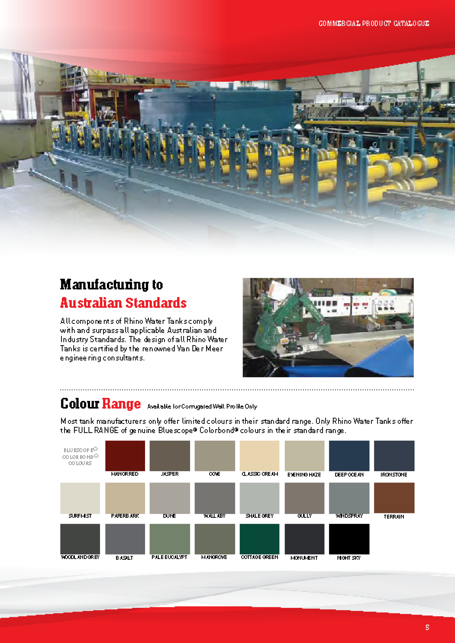 Kingspan Rhino Commercial Tank Catalog by colorroof