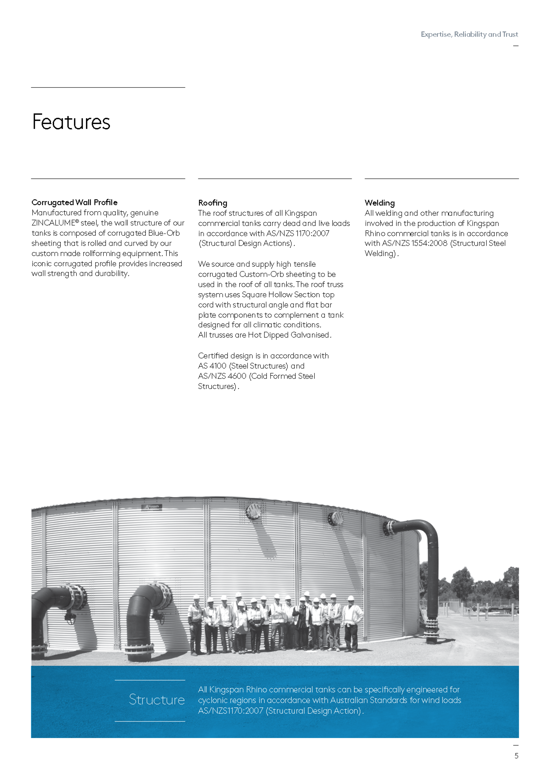 Kingspan Rhino Commercial Tank Catalog by colorroof