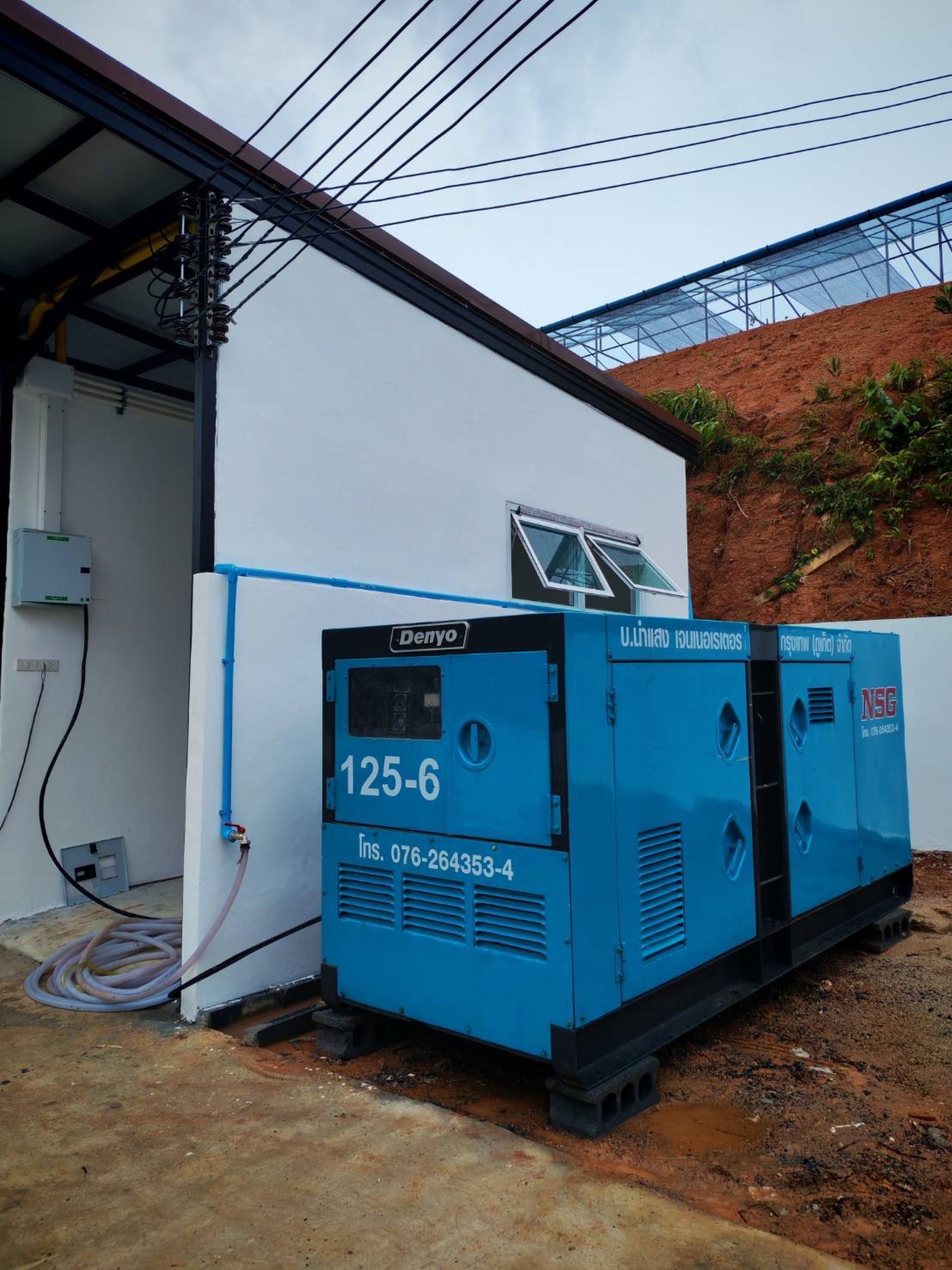 เครื่องกำเนิดไฟฟ้า Denyo 125-6 ขนาด 125 kVA ให้เช่าที่สวนบางแป ภูเก็ต NSG นำแสง เจนเนอเรเตอร์ เครื่องกำเนิดไฟฟ้า Denyo 125-6 ขนาด 125 kVA ให้เช่าที่สวนบางแป ภูเก็ต NSG นำแสง เจนเนอเรเตอร์