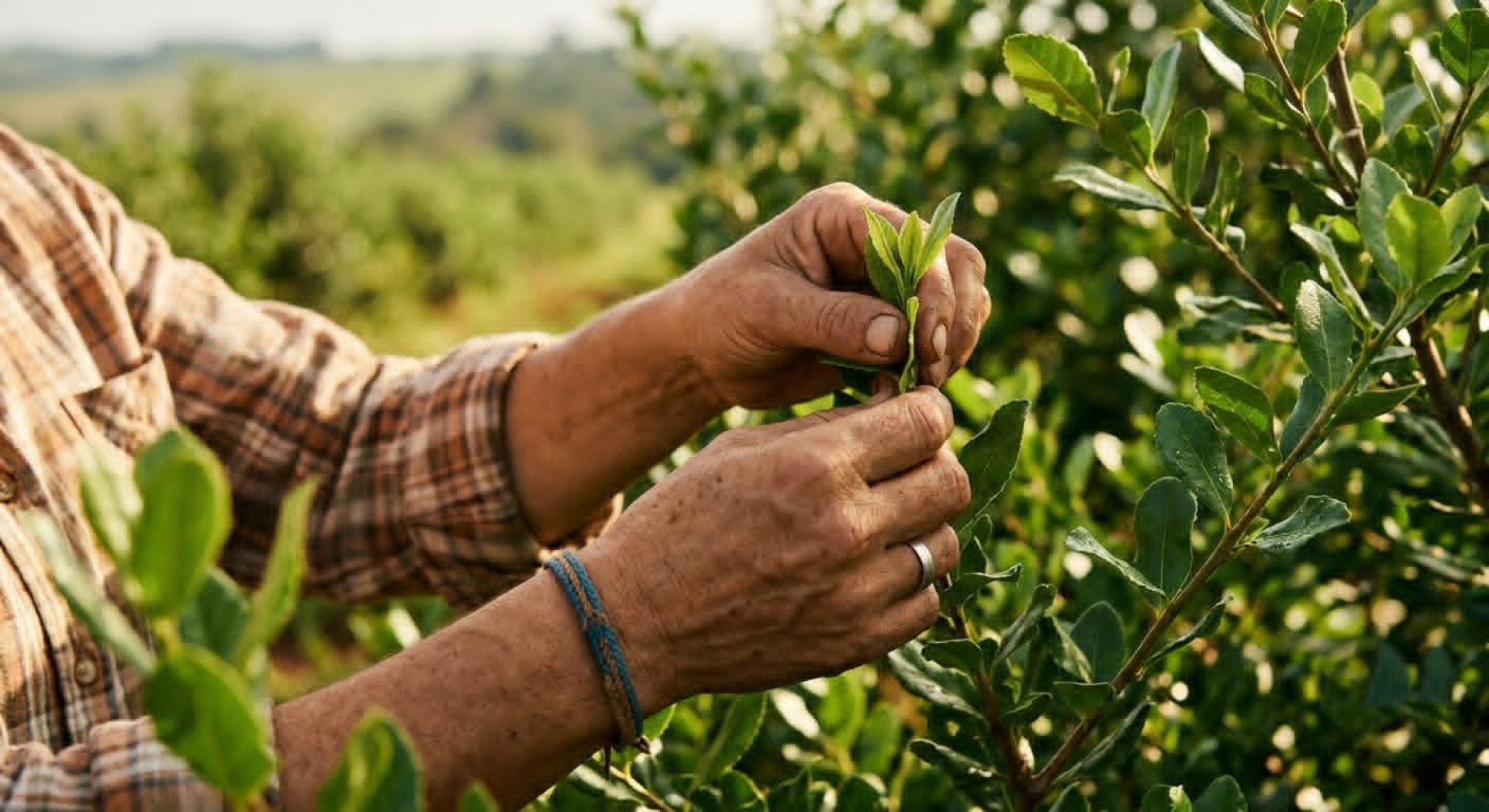 <img alt="การเก็บผลผลิต Yerba Mate ด้วยมือใน"> <img alt="การเก็บผลผลิต Yerba Mate ด้วยมือใน">