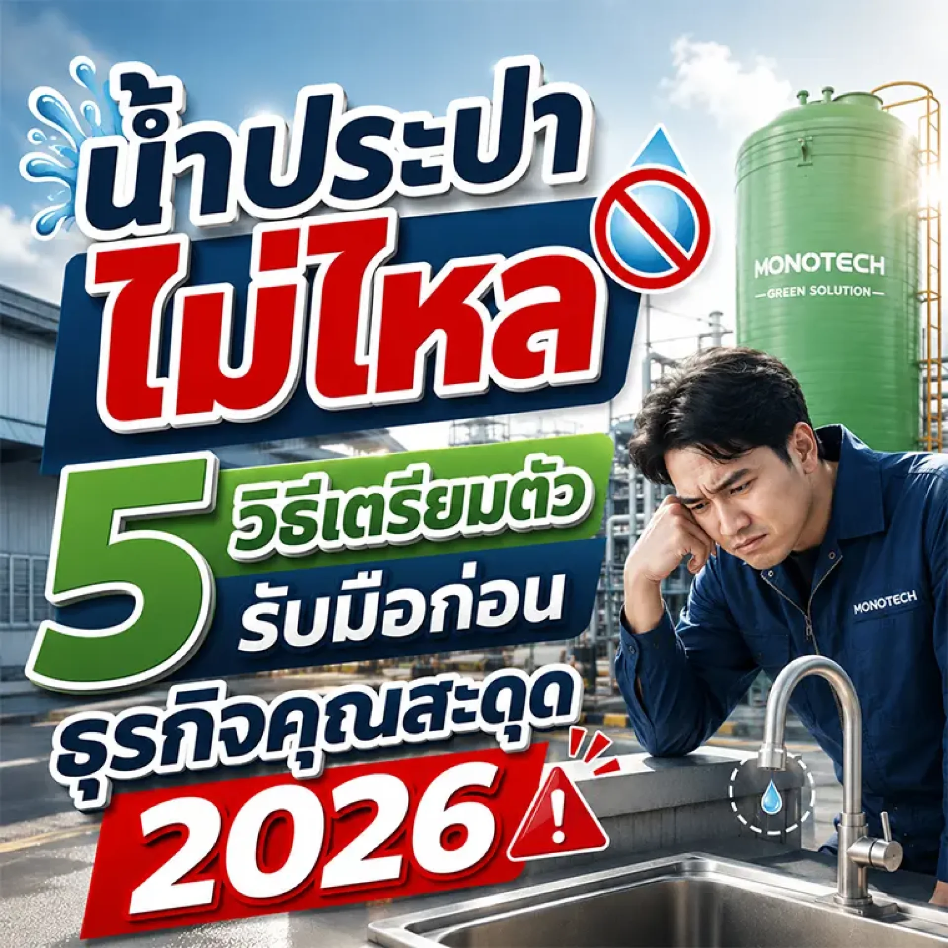 พนักงานร้านกาแฟกำลังตรวจสอบก๊อกน้ำที่น้ำประปาไม่ไหลระหว่างเปิดร้าน พนักงานร้านกาแฟกำลังตรวจสอบก๊อกน้ำที่น้ำประปาไม่ไหลระหว่างเปิดร้าน