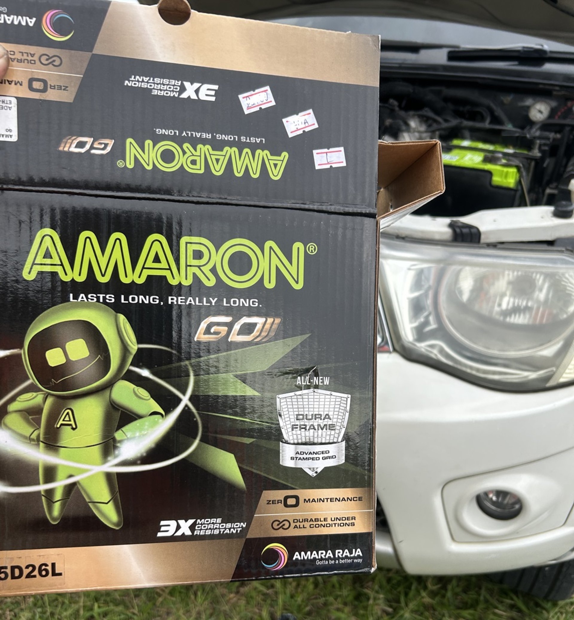 เปลี่ยนแบตเตอรี่นอกสถานที่ 24 ชม.ปิ่นทอง 3 Mitsubishi Triton Amaron 65D26L คะ-พ็อก แบตเตอรี่ เปลี่ยนแบตเตอรี่นอกสถานที่ 24 ชม.ปิ่นทอง 3 Mitsubishi Triton Amaron 65D26L คะ-พ็อก แบตเตอรี่