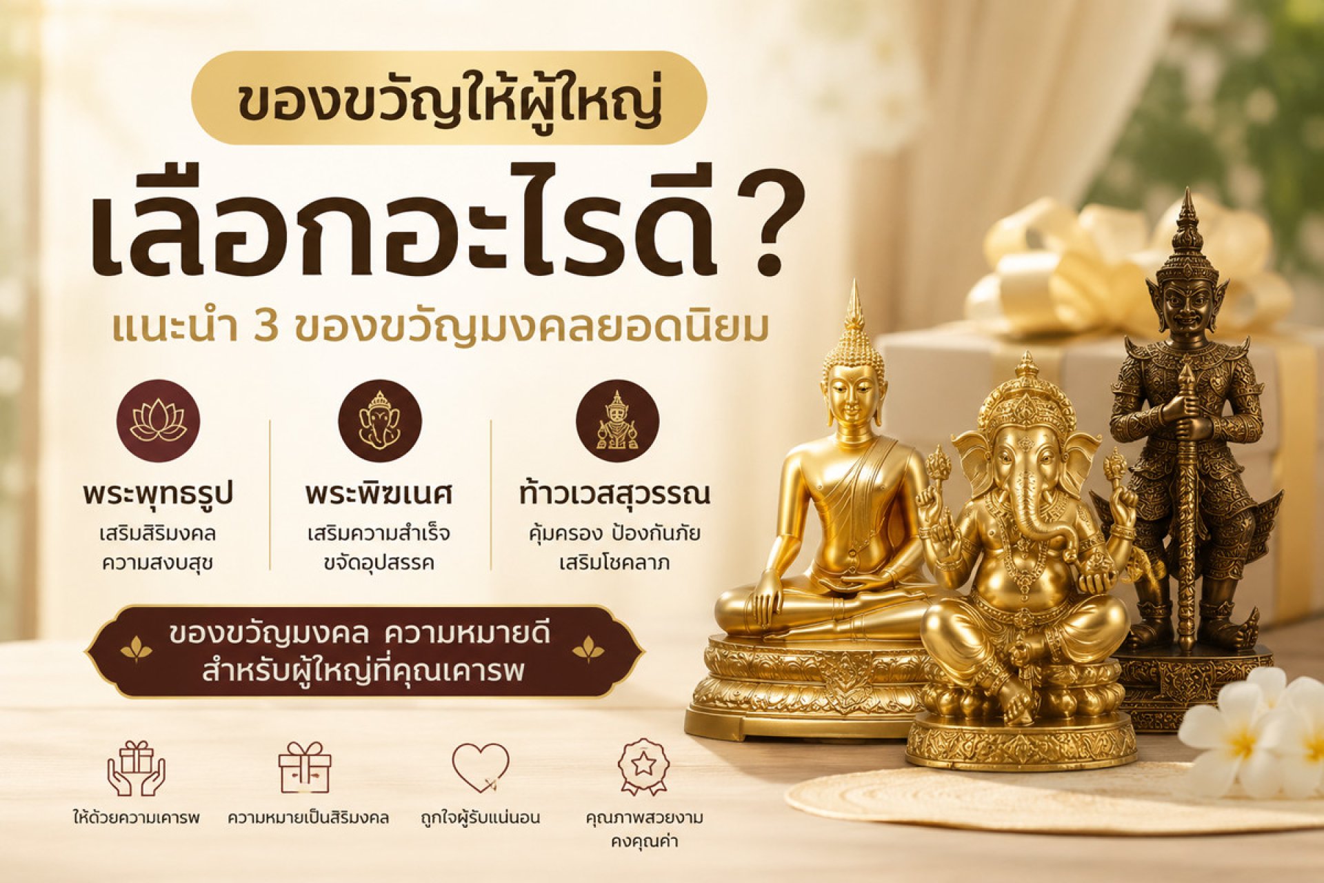 ของขวัญให้ผู้ใหญ่ เลือกอะไรดี? ของขวัญให้ผู้ใหญ่ เลือกอะไรดี?