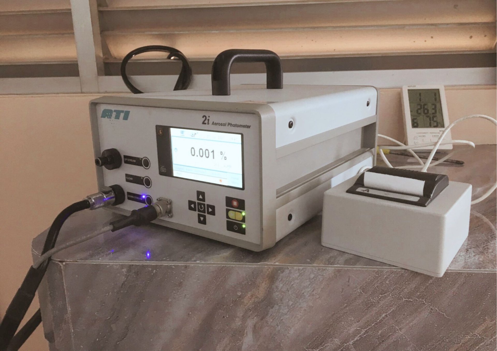 Efficiency of the HEPA Filter leak test with PAO oil and photo scan