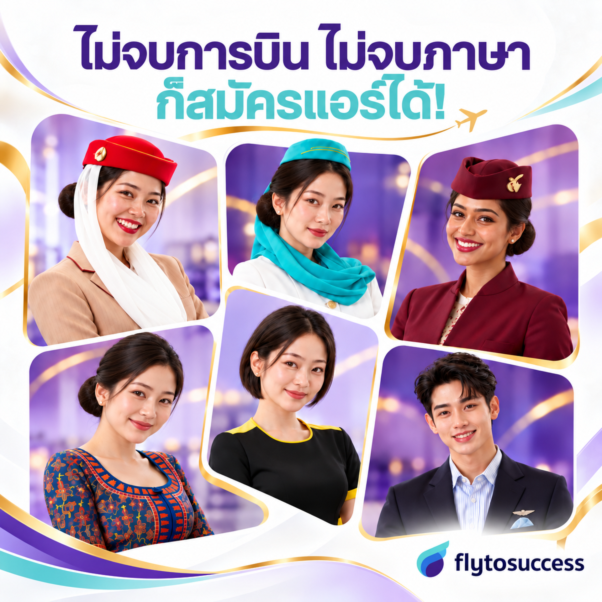 สมัครแอร์ได้ ไม่ว่าจะจบสายไหน สมัครแอร์ได้ ไม่ว่าจะจบสายไหน