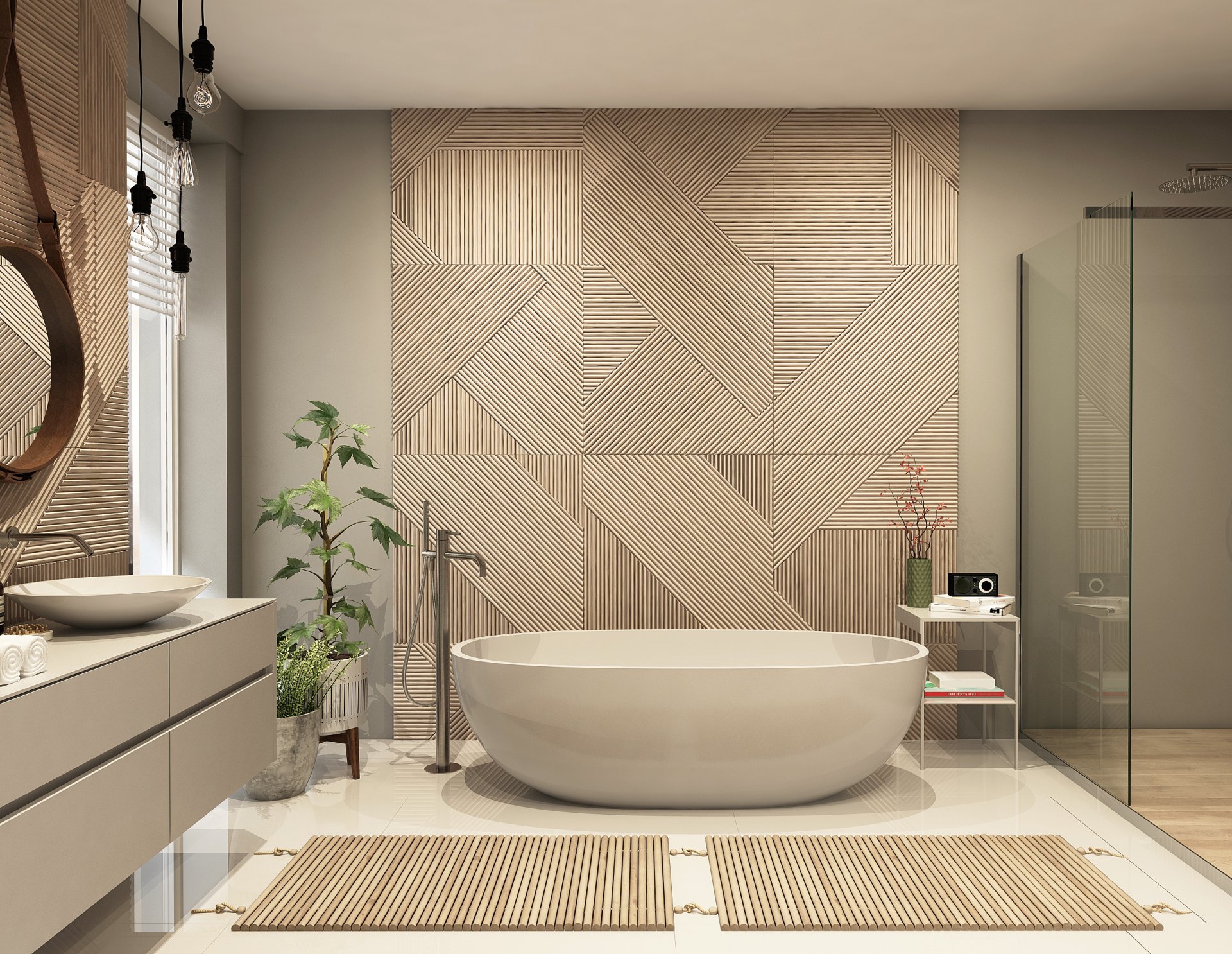 อ่างอาบน้ำทรงกลมพร้อมระบบน้ำวน (Jacuzzi) ตั้งในห้องพักโรงแรมหรูริมทะเล ออกแบบโดยผู้เชี่ยวชาญด้าน interior design และติดตั้งโดยผู้รับเหมาที่มีประสบการณ์ สร้างความรู้สึกผ่อนคลายสุดพิเศษ อ่างอาบน้ำทรงกลมพร้อมระบบน้ำวน (Jacuzzi) ตั้งในห้องพักโรงแรมหรูริมทะเล ออกแบบโดยผู้เชี่ยวชาญด้าน interior design และติดตั้งโดยผู้รับเหมาที่มีประสบการณ์ สร้างความรู้สึกผ่อนคลายสุดพิเศษ
