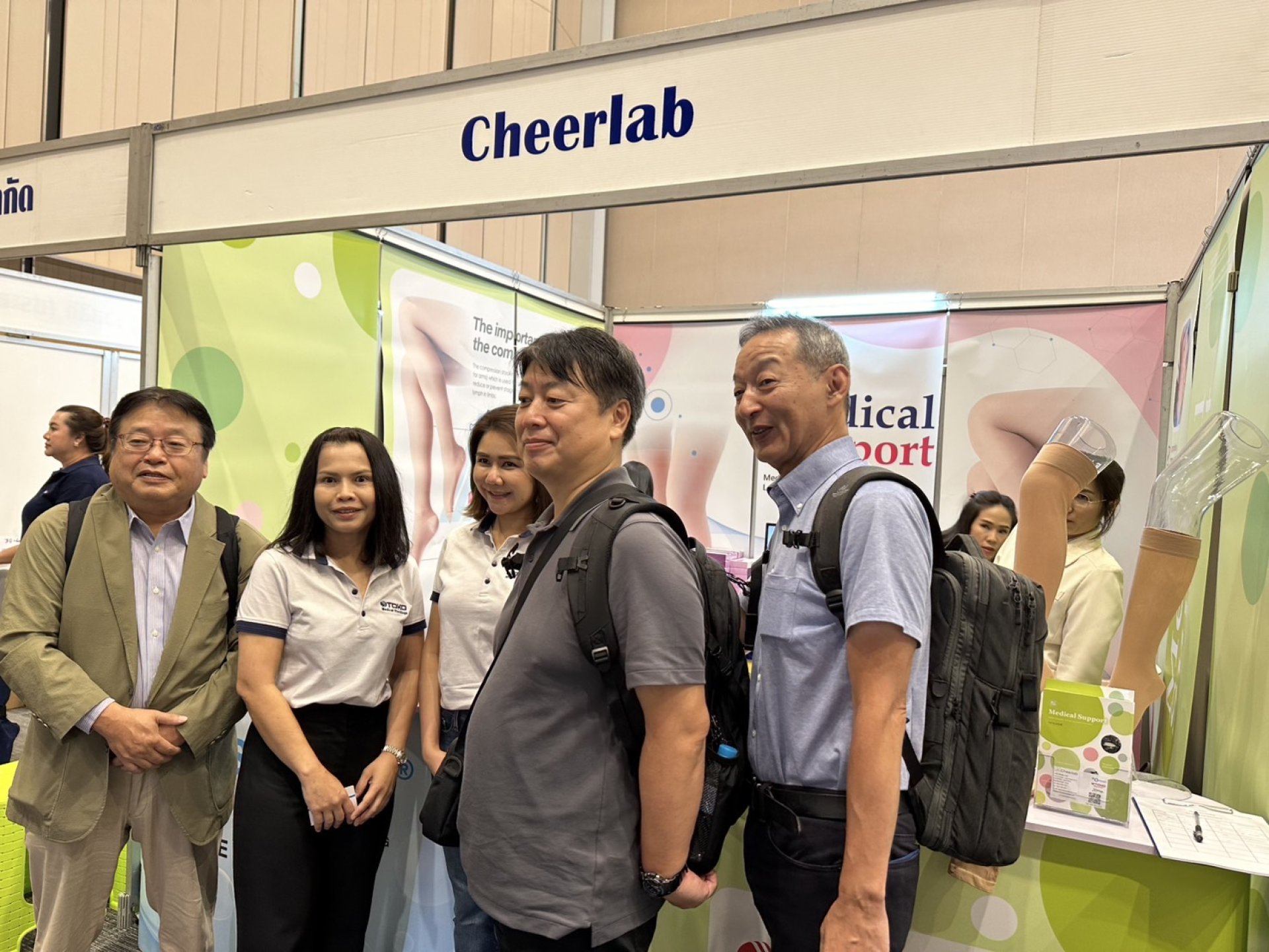 Cheerlab, distributor of Toko stocking has exhibited