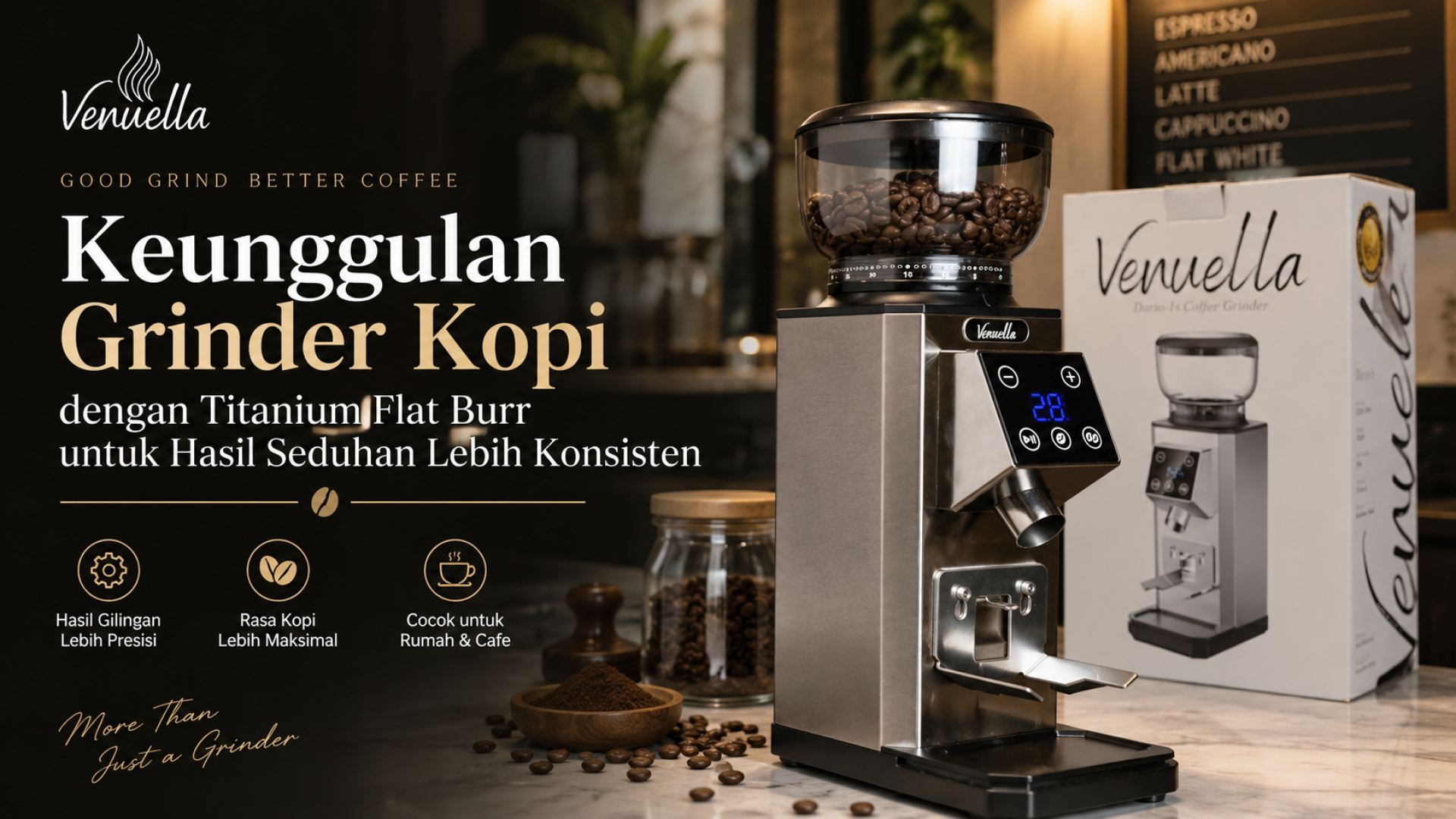 Keunggulan Grinder Kopi dengan Titanium Flat Burr Keunggulan Grinder Kopi dengan Titanium Flat Burr