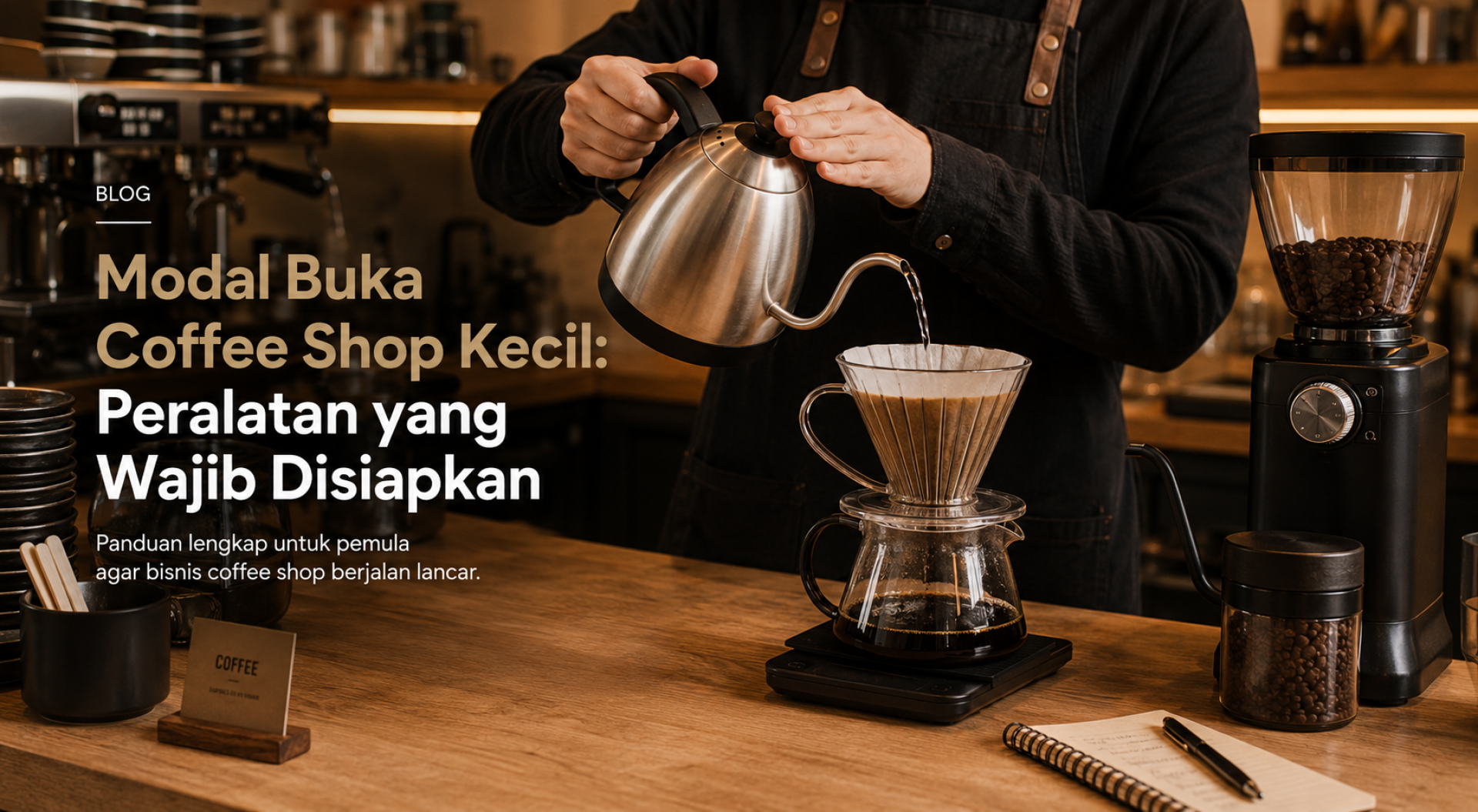 Modal Buka Coffee Shop Kecil: Peralatan yang Wajib Disiapkan Modal Buka Coffee Shop Kecil: Peralatan yang Wajib Disiapkan