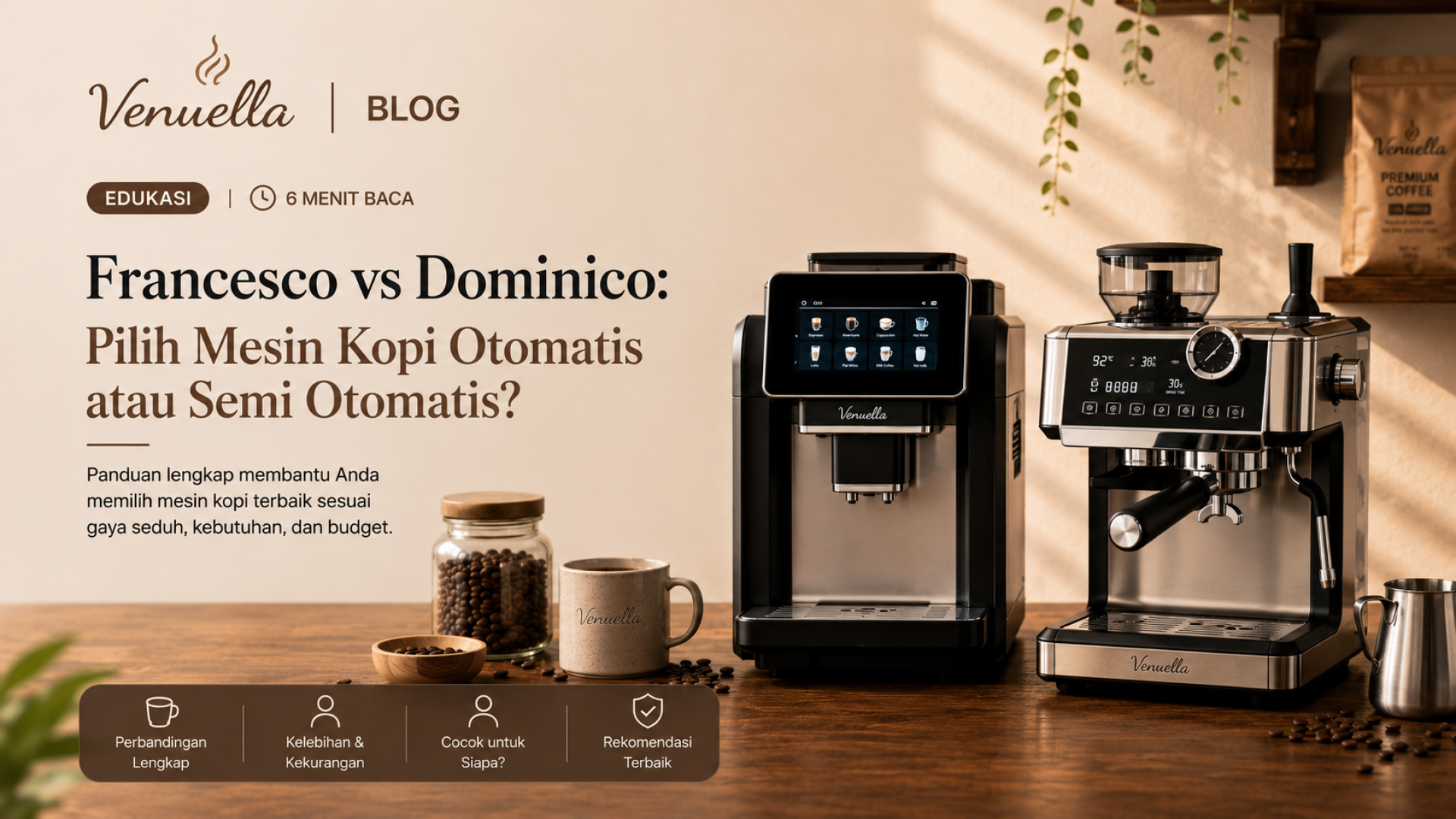 Francesco vs Dominico: Perbandingan Mesin Kopi Otomatis Francesco vs Dominico: Perbandingan Mesin Kopi Otomatis