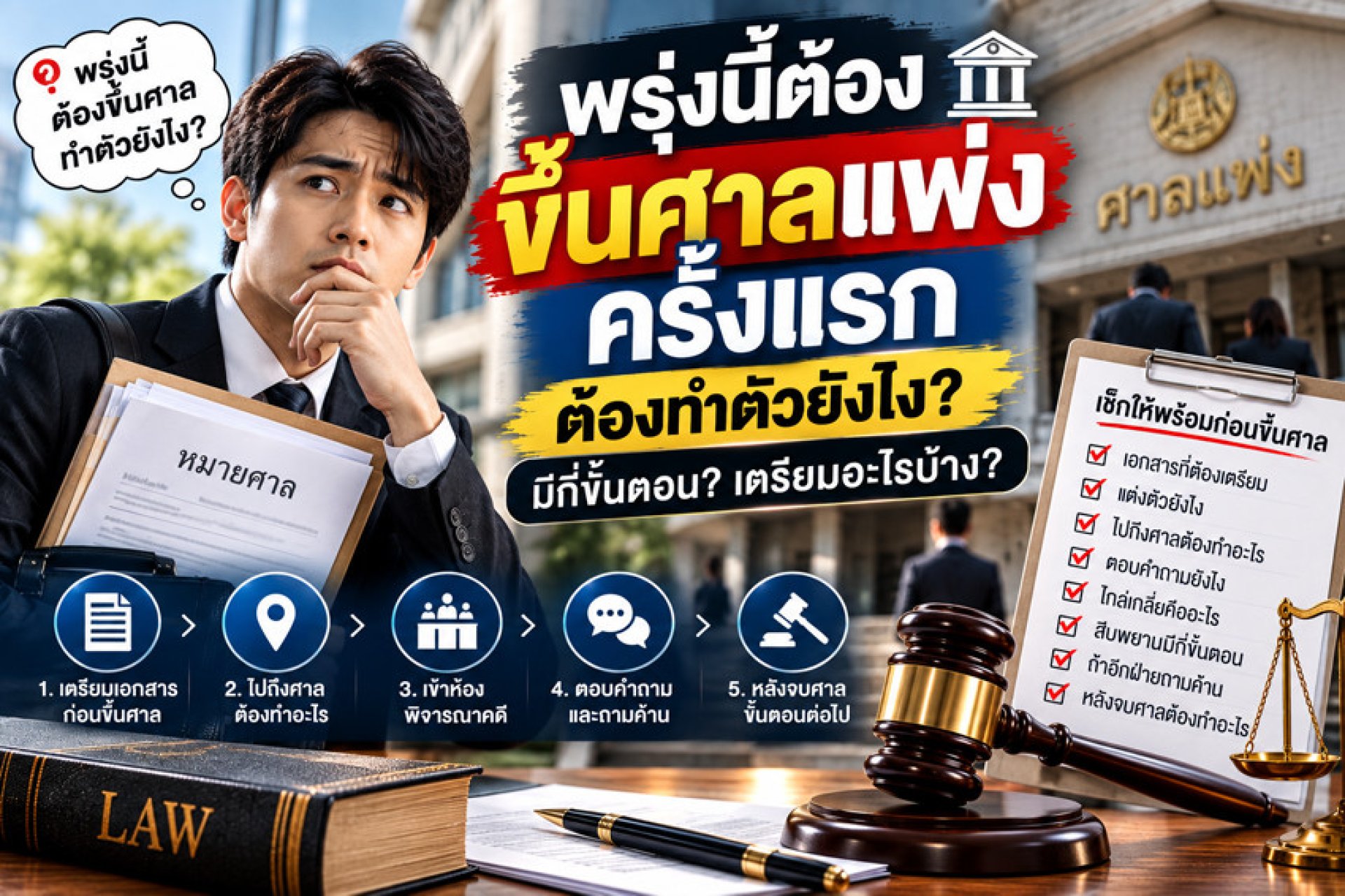 คดีแพ่ง ขึ้นศาลแพ่งครั้งแรก คดีแพ่ง ขึ้นศาลแพ่งครั้งแรก