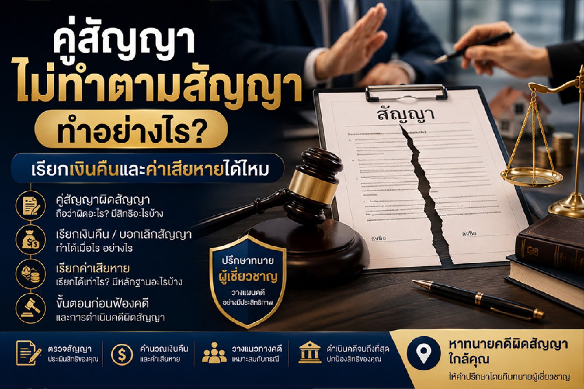 หาทนายคดีผิดสัญญาใกล้ฉัน หาทนายคดีผิดสัญญาใกล้ฉัน