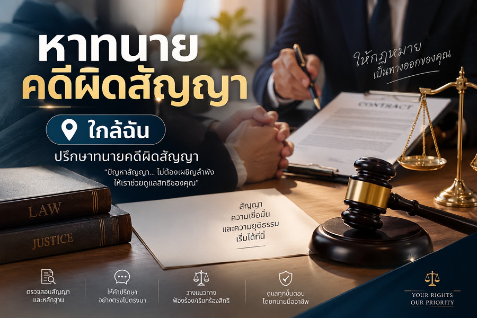 หาทนายคดีผิดสัญญาใกล้ฉัน หาทนายคดีผิดสัญญาใกล้ฉัน