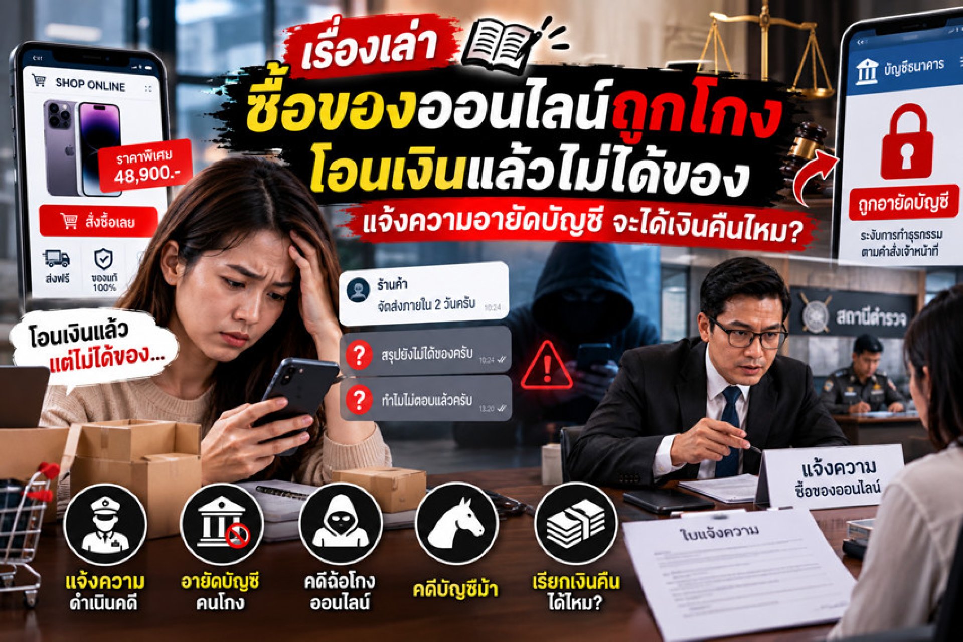 เรื่องเล่าซื้อของออนไลน์ถูกโกง เรื่องเล่าซื้อของออนไลน์ถูกโกง