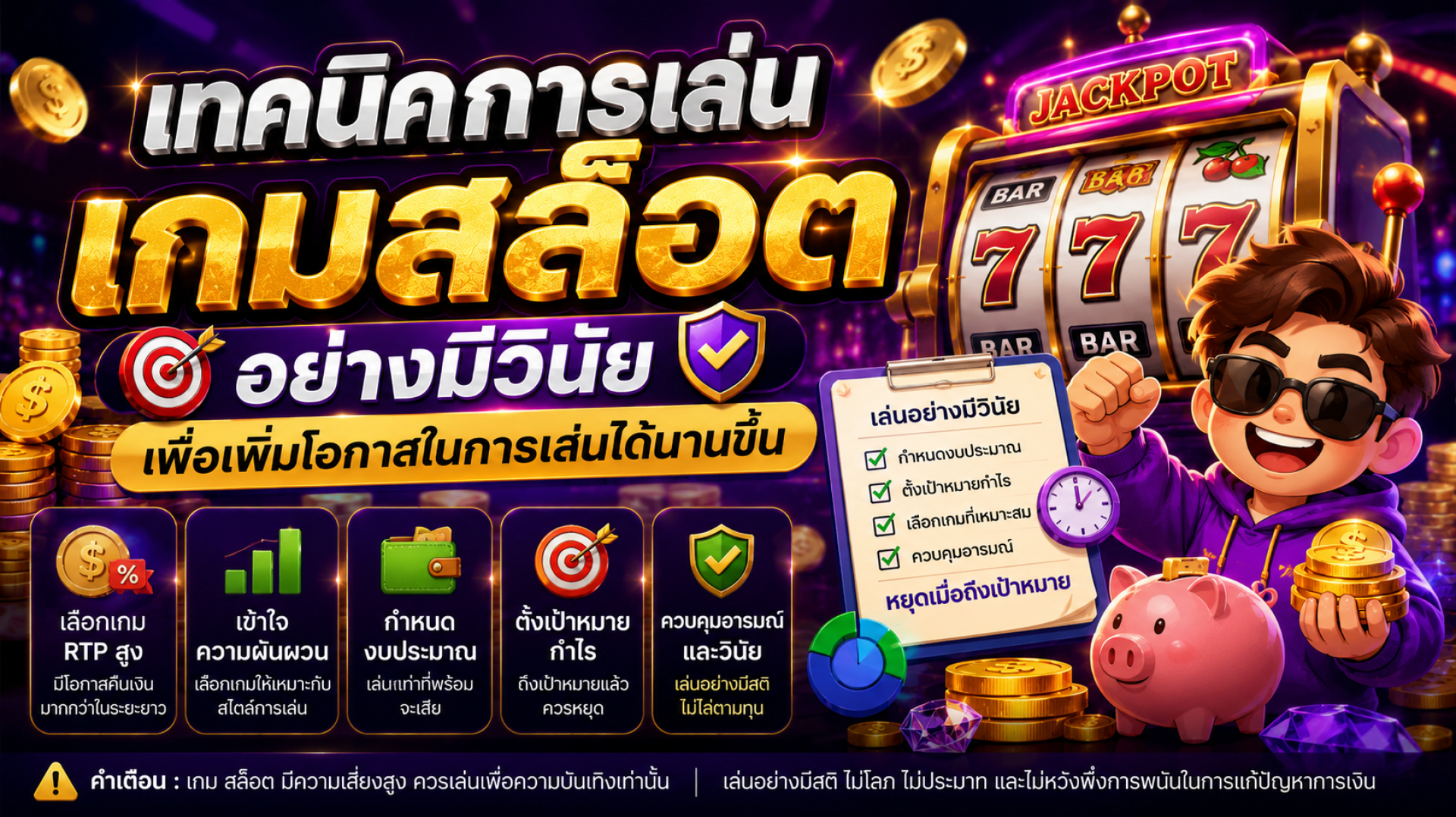 เทคนิกเเอาชนะเกมสล็อต เทคนิกเเอาชนะเกมสล็อต