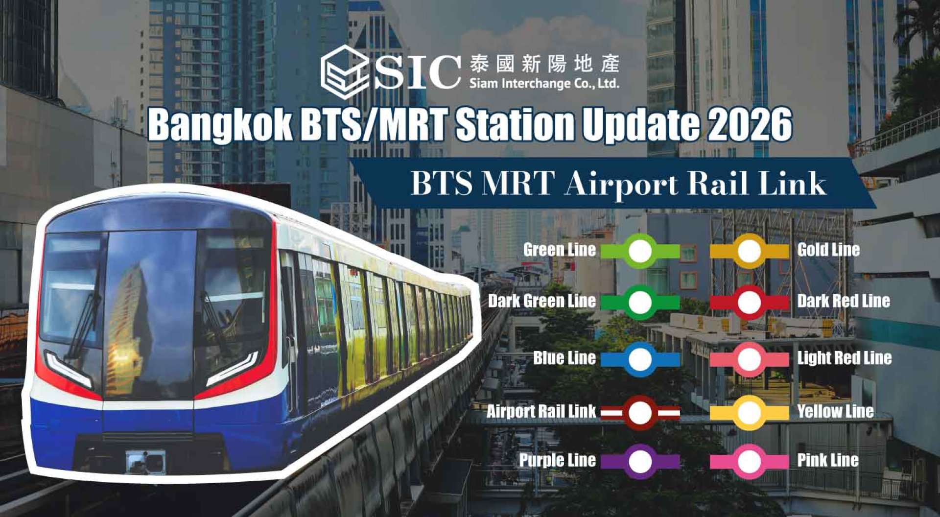 Bangkok BTS/MRT Station Update 2026 by SIC Siam Interchange