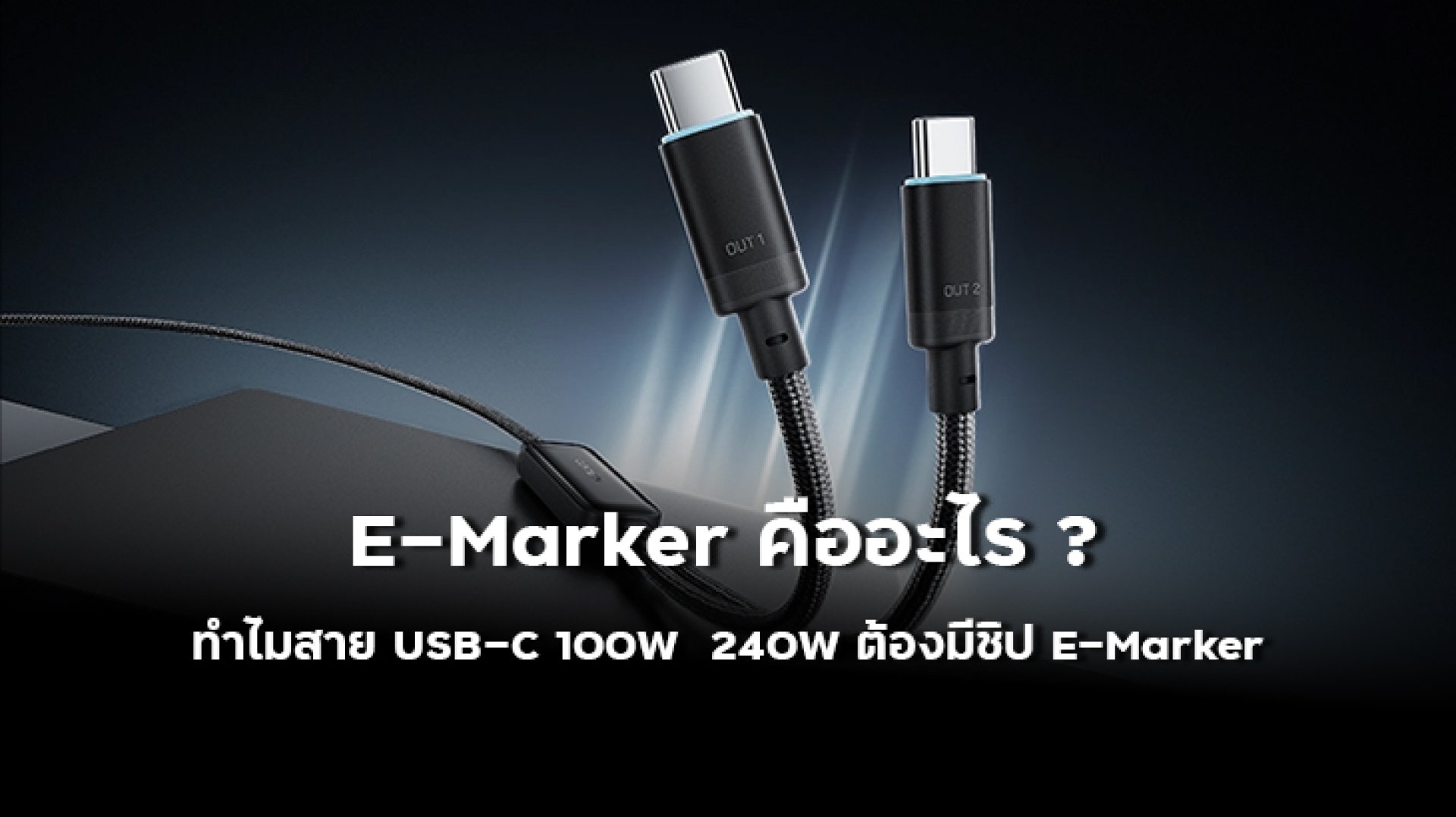 E_Marker_คืออะไร_ทำไมสาย_USB_C_100W_240W_ต้องมีชิป_E_Marker E_Marker_คืออะไร_ทำไมสาย_USB_C_100W_240W_ต้องมีชิป_E_Marker