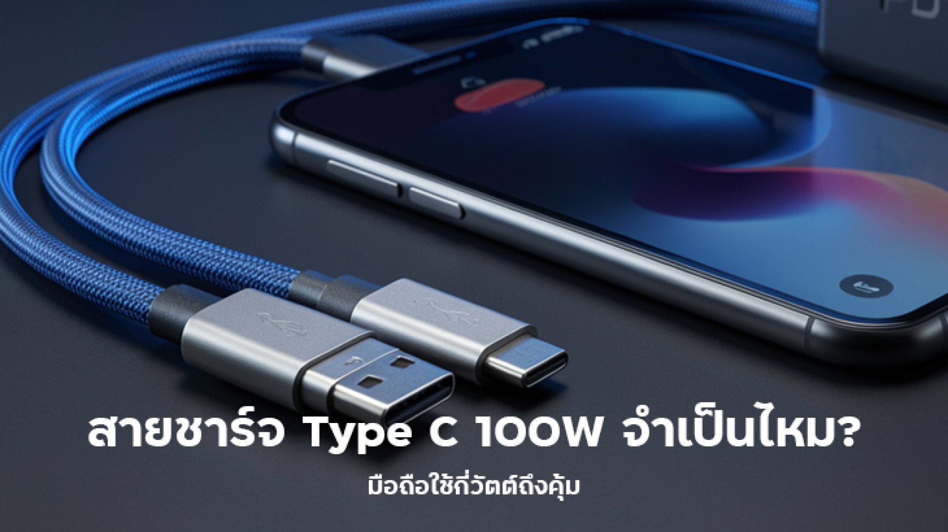 สายชาร์จ_Type_C_100W_จำเป็นไหม สายชาร์จ_Type_C_100W_จำเป็นไหม