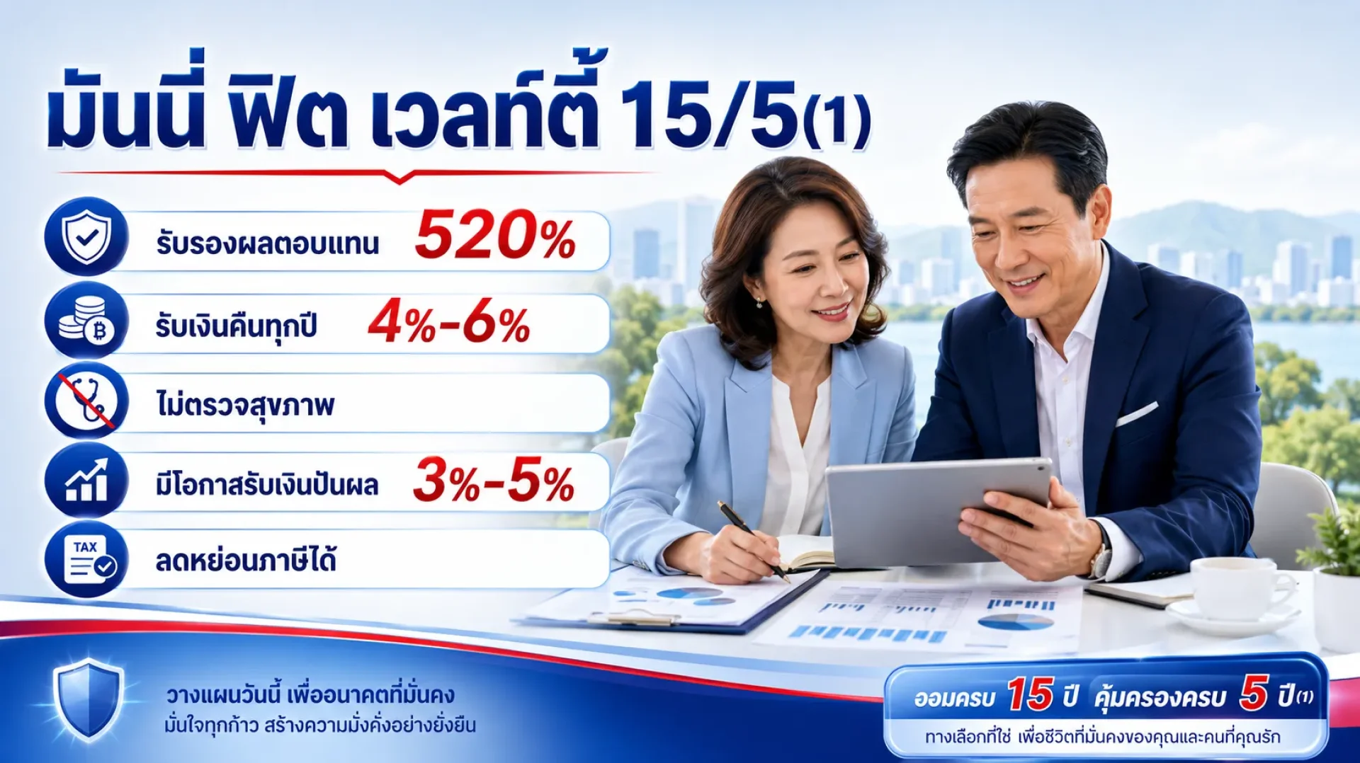 มันนี่ฟิตเวลตี้15/5(1)ไทยประกันชีวิต มันนี่ฟิตเวลตี้15/5(1)ไทยประกันชีวิต
