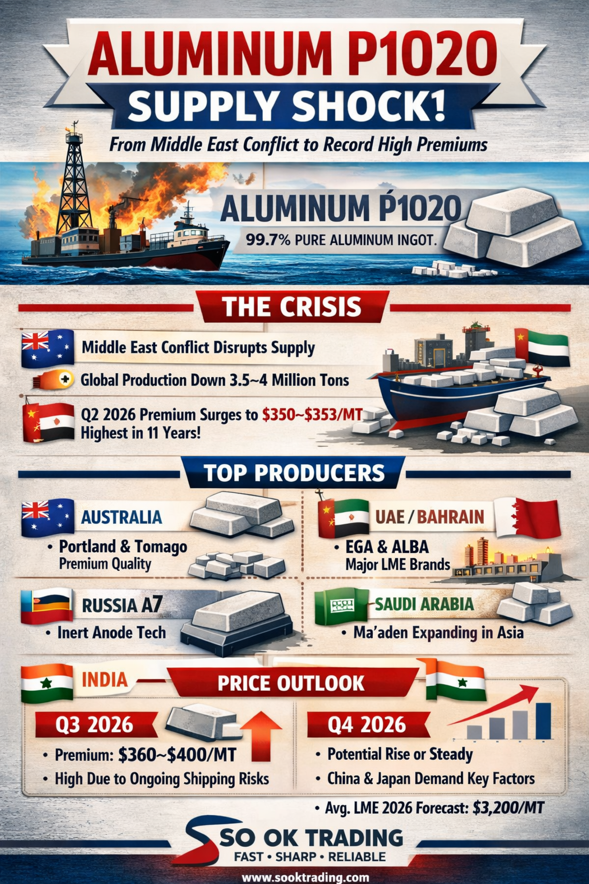 Aluminum P1020 Supply Crisis 2026 From War to Record Premium