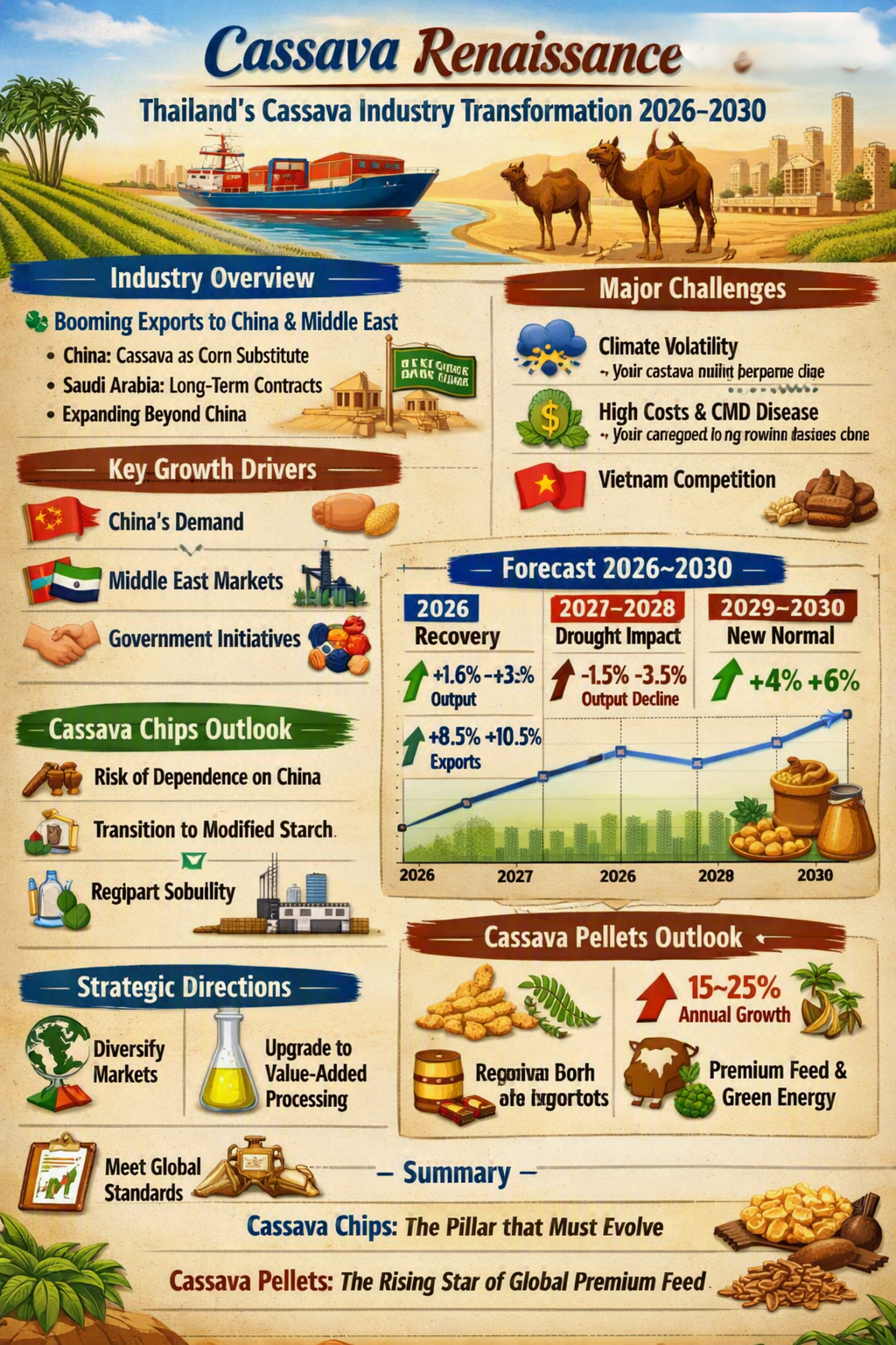 Cassava Renaissance: Thailand’s Chips & Pellets 2026–2030