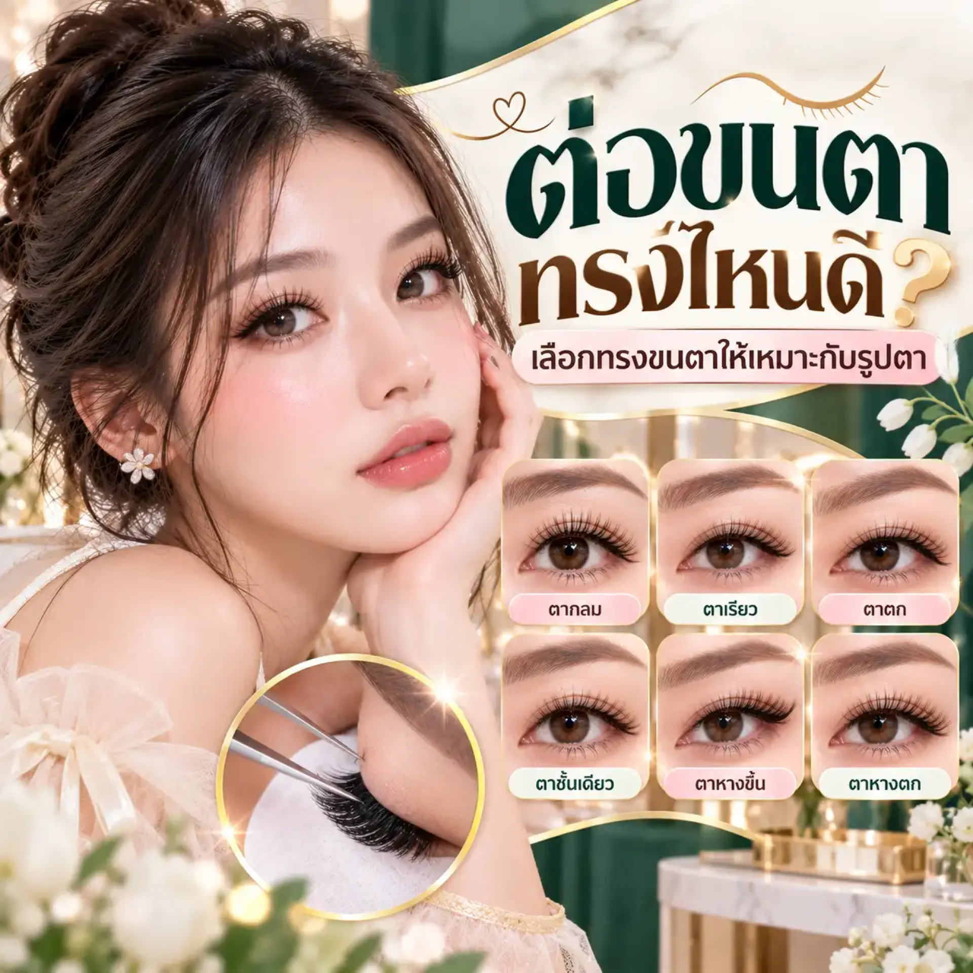 ต่อขนตาทรงไหนดี เลือกทรงขนตาให้เหมาะกับรูปตา - First Nail Studio ต่อขนตาทรงไหนดี เลือกทรงขนตาให้เหมาะกับรูปตา - First Nail Studio