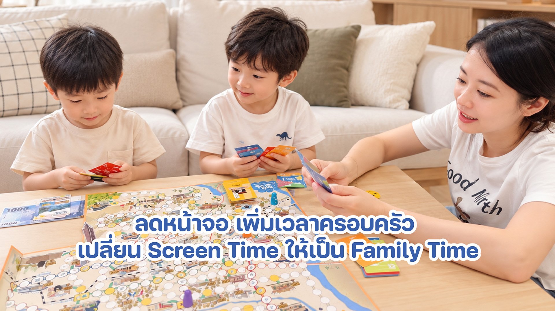 ลดเวลาหน้าจอ บอร์ดเกม ลดเวลาหน้าจอ บอร์ดเกม