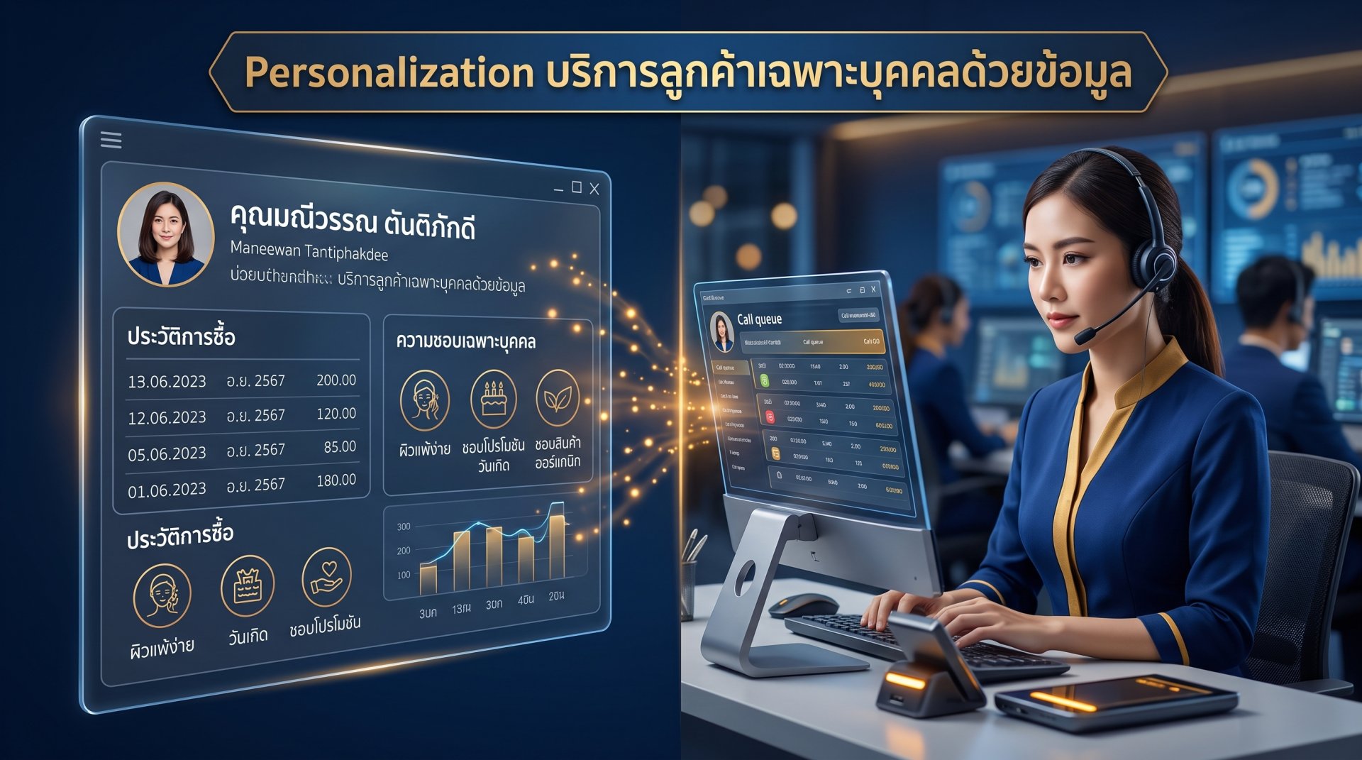 การใช้ข้อมูลลูกค้าสร้างประสบการณ์บริการแบบ Personalization ใน Call Center การใช้ข้อมูลลูกค้าสร้างประสบการณ์บริการแบบ Personalization ใน Call Center