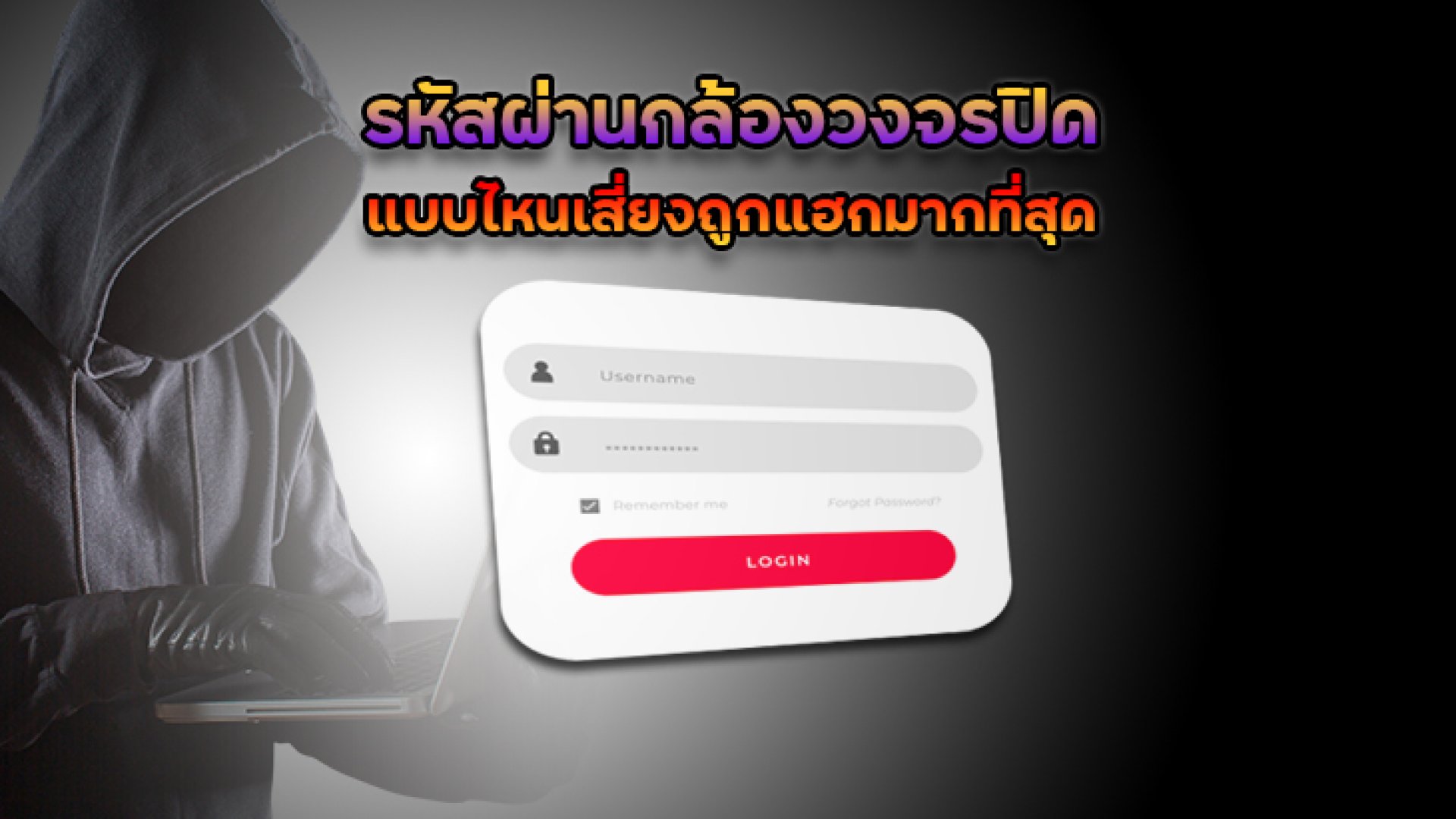 รหัสผ่านกล้องวงจรปิดแบบไหนเสี่ยงถูกแฮกมากที่สุด รหัสผ่านกล้องวงจรปิดแบบไหนเสี่ยงถูกแฮกมากที่สุด