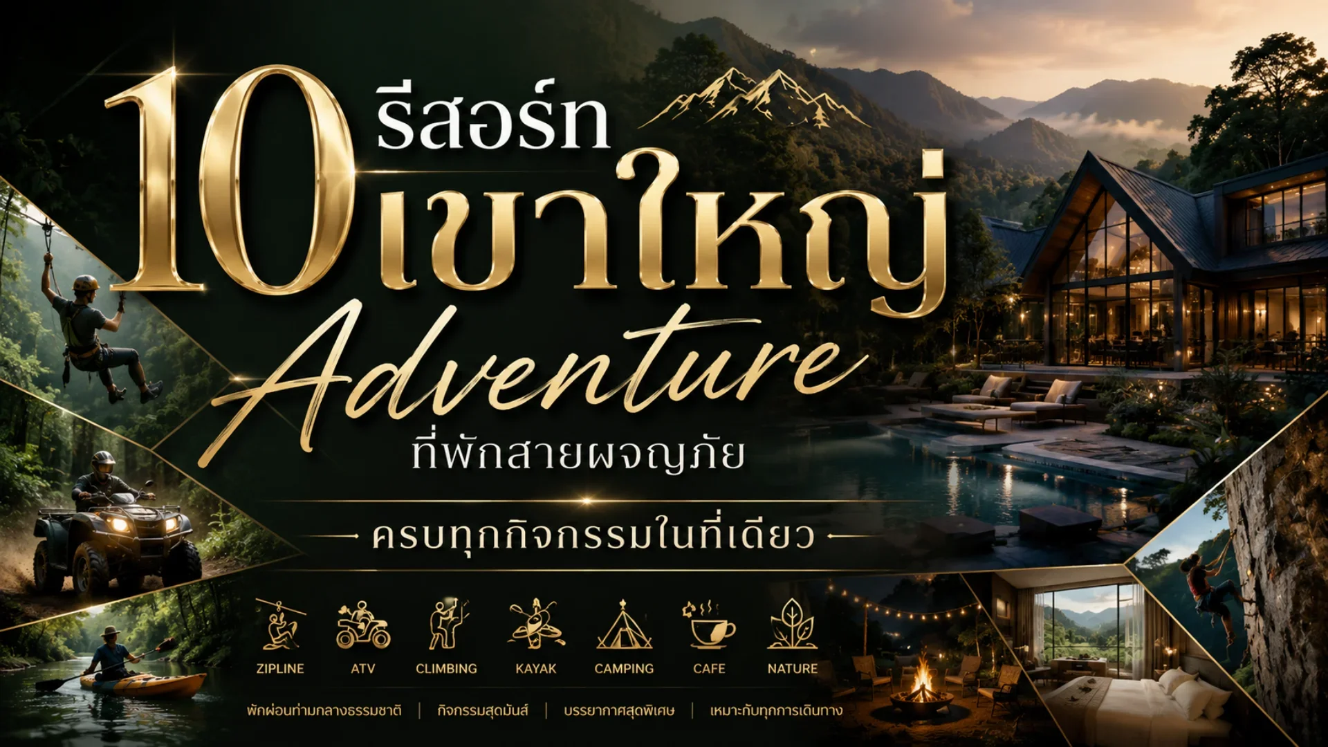 10 รีสอร์ทเขาใหญ่ Adventure ครบทุกกิจกรรมในที่เดียว 10 รีสอร์ทเขาใหญ่ Adventure ครบทุกกิจกรรมในที่เดียว