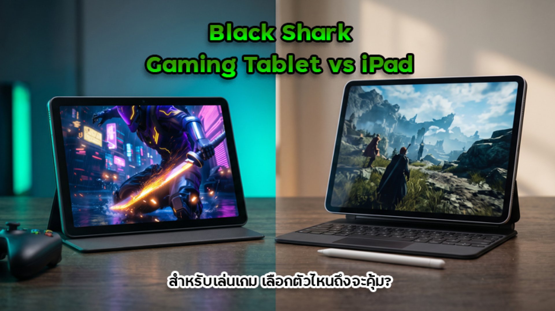 Black Shark Gaming Tablet vs iPad สำหรับเล่นเกม เลือกตัวไหนถึงจะคุ้ม Black Shark Gaming Tablet vs iPad สำหรับเล่นเกม เลือกตัวไหนถึงจะคุ้ม
