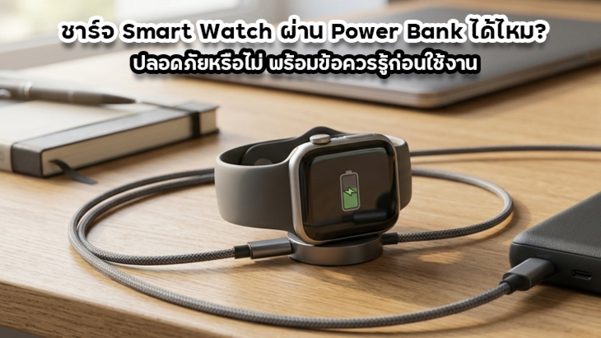 ชาร์จ_Smart_Watch_ผ่าน_Power_Bank_ได้ไหม ชาร์จ_Smart_Watch_ผ่าน_Power_Bank_ได้ไหม