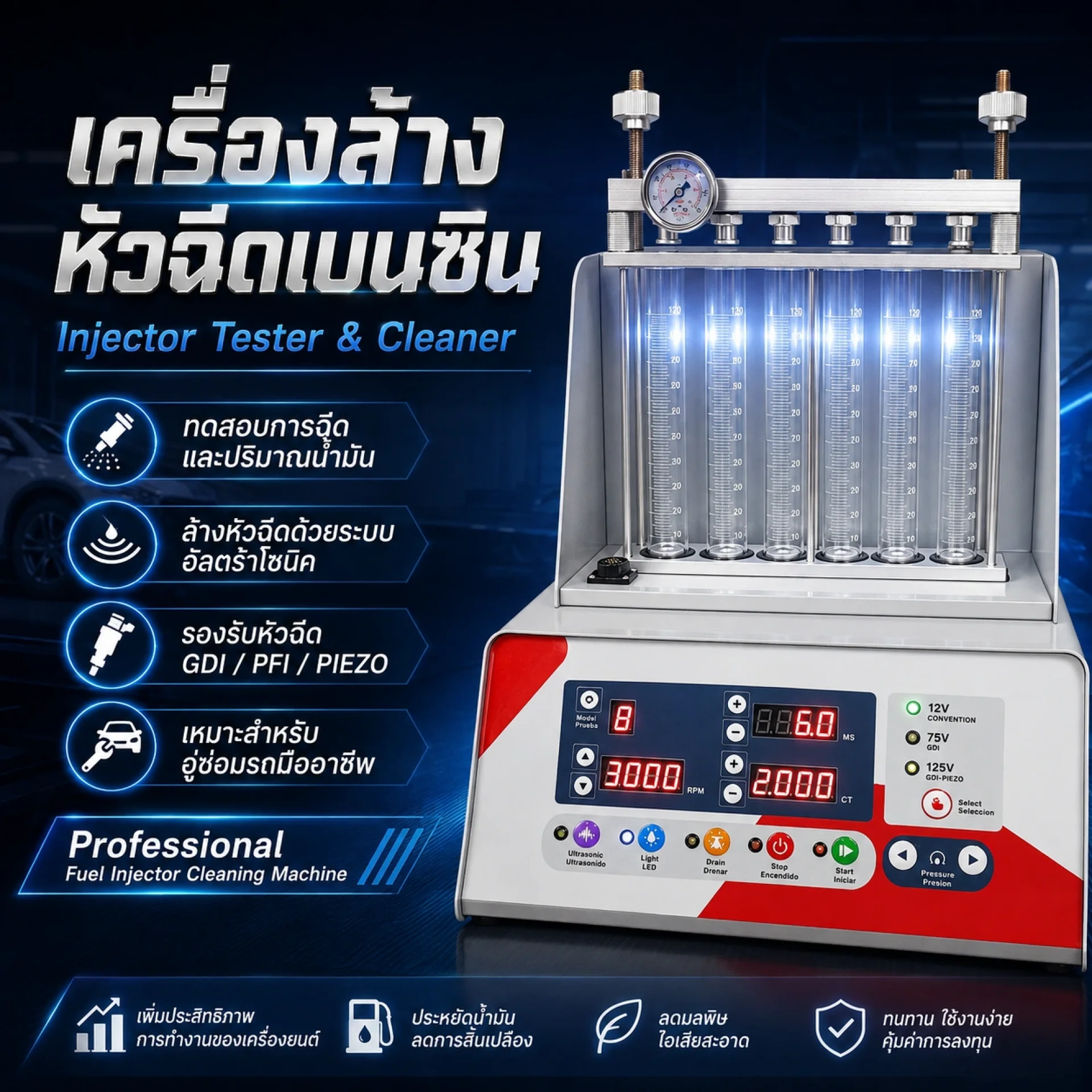 เครื่องล้างหัวฉีด เครื่องล้างหัวฉีด