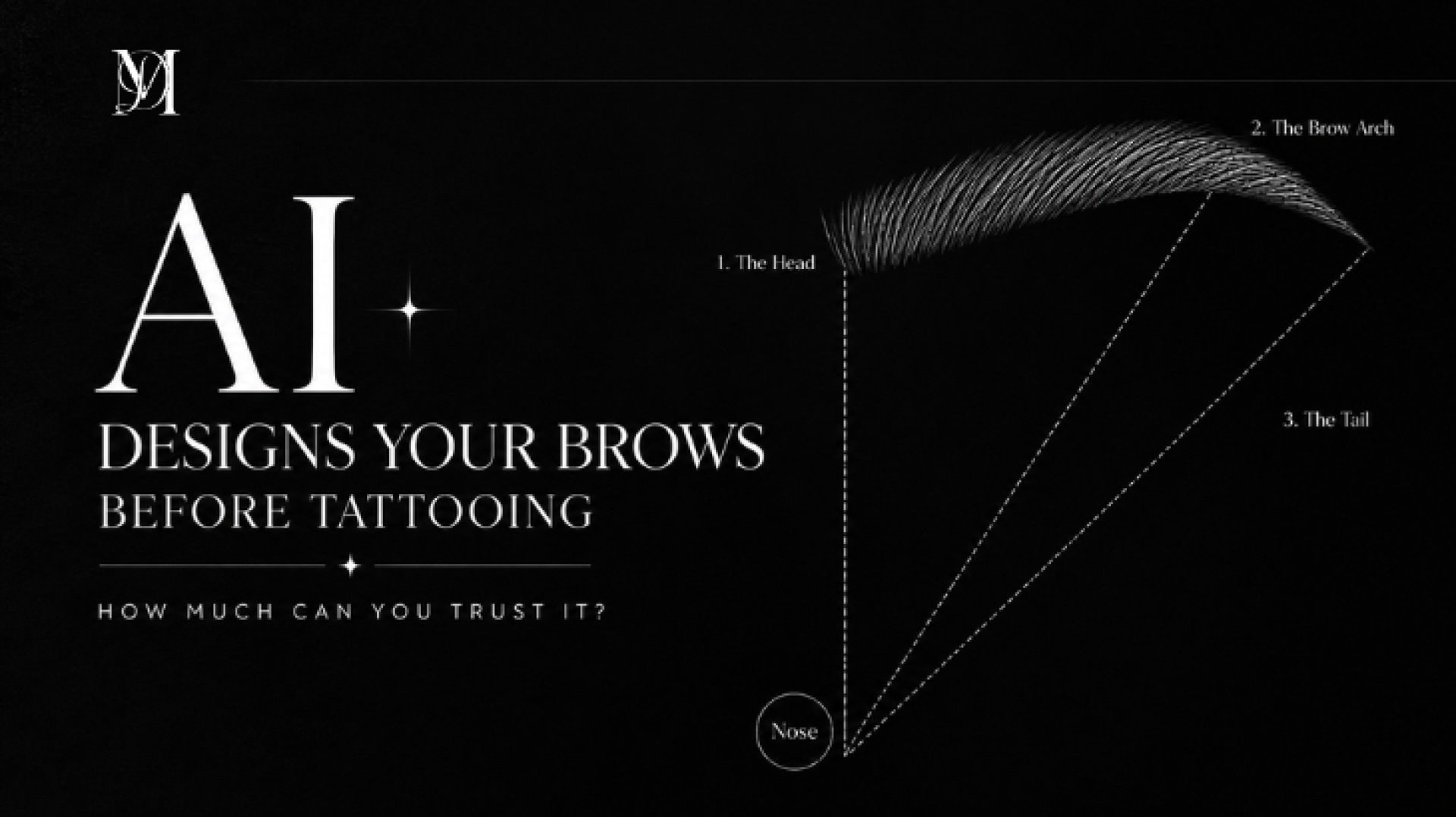 AI ออกแบบคิ้ว (AI Eyebrow Design) ก่อนสักคิ้วบนใบหน้าจริง AI ออกแบบคิ้ว (AI Eyebrow Design) ก่อนสักคิ้วบนใบหน้าจริง