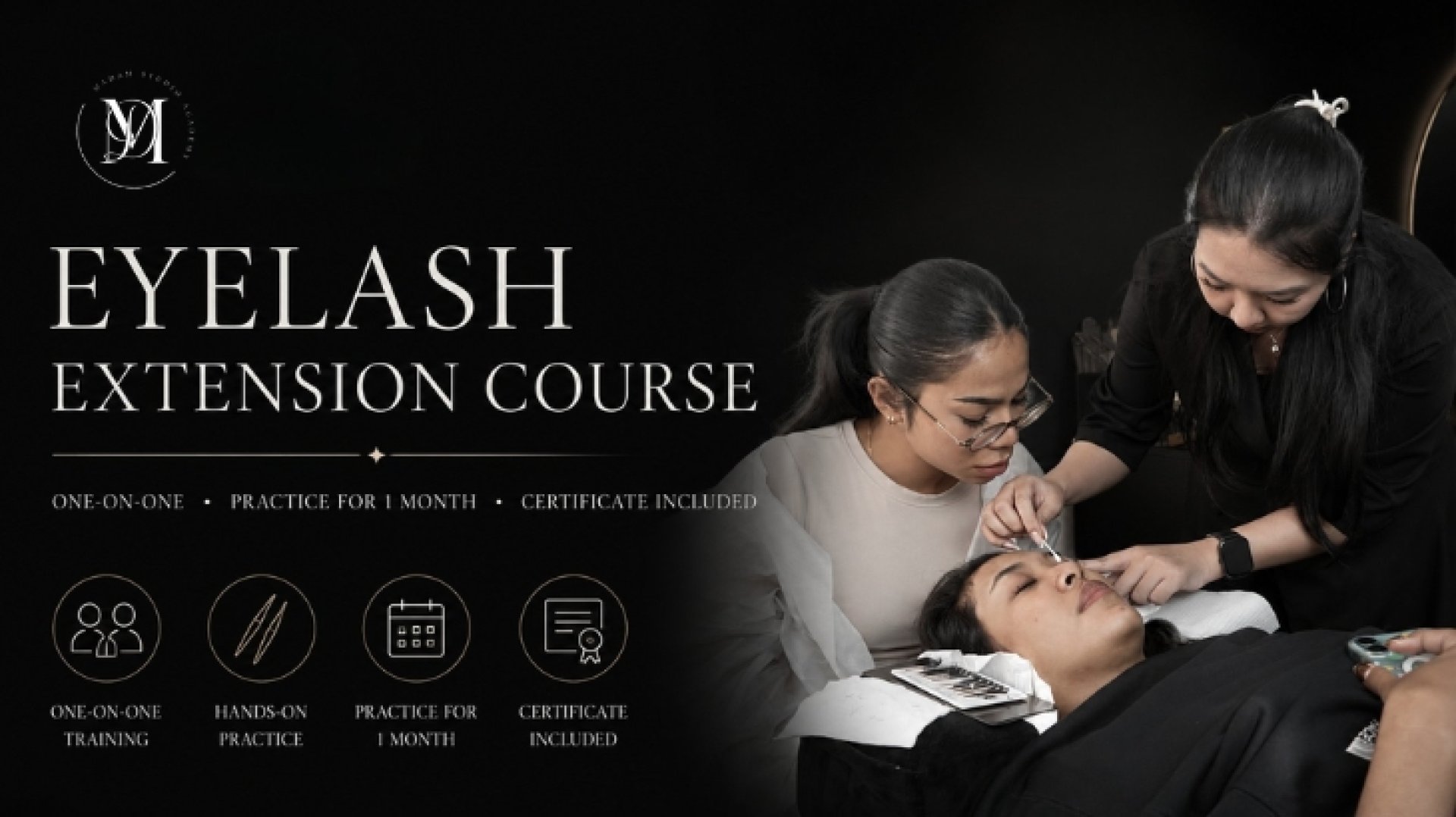 Eyelash Extension Course เรียนต่อขนตา แบบตัวต่อตัวที่ Madam Studio Academy Eyelash Extension Course เรียนต่อขนตา แบบตัวต่อตัวที่ Madam Studio Academy
