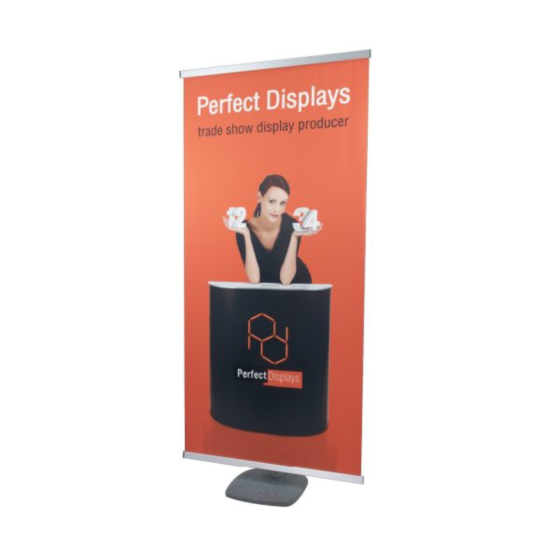โรลอัพผ้า ที่เหนือกว่าโรลอัพทั่วไป ตั้งตรงไม่เอน ขอบภาพไม่งอ