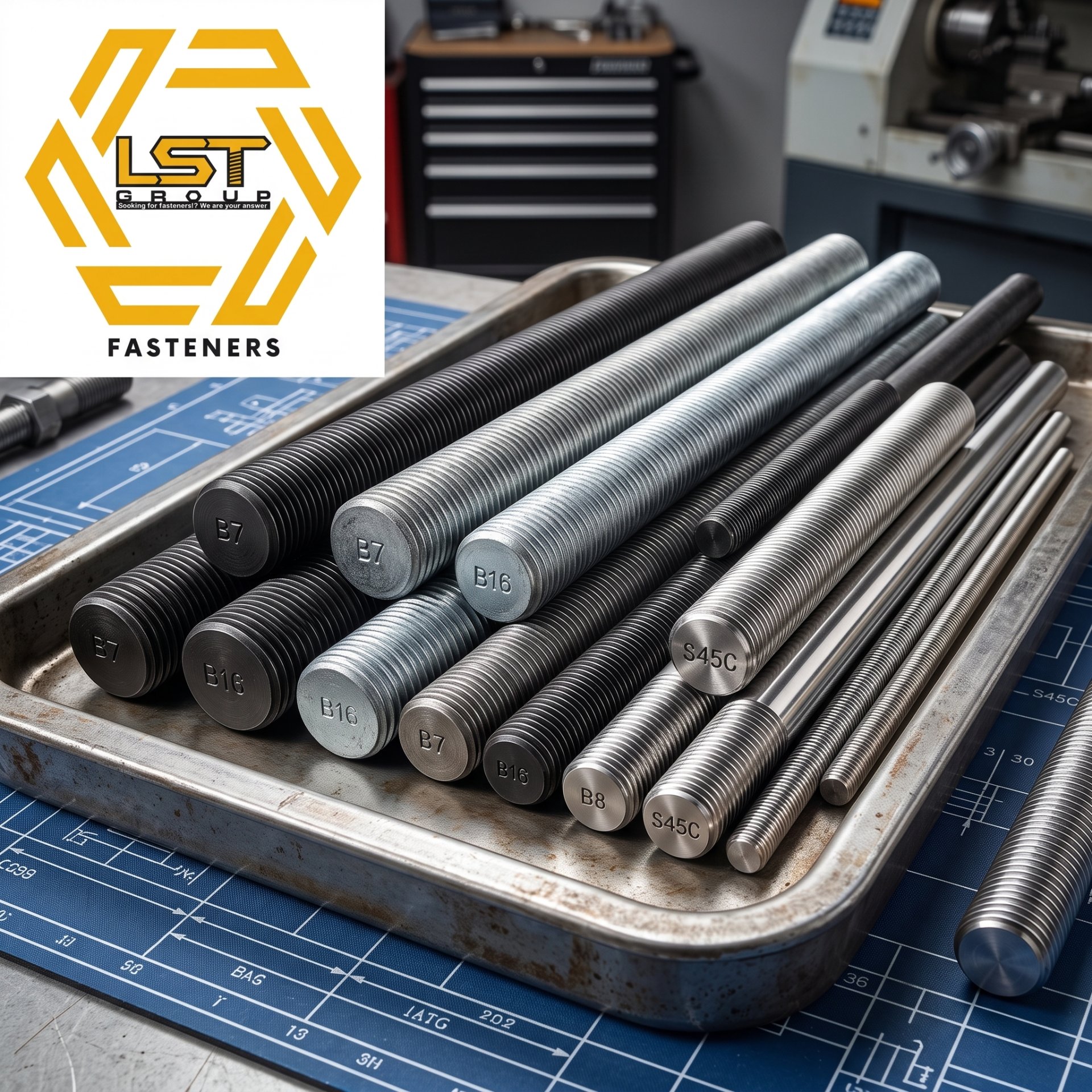 สตัดเกลียวตลอดเกรดต่างๆ Full Thread Stud Bolt various grade สตัดเกลียวตลอดเกรดต่างๆ Full Thread Stud Bolt various grade