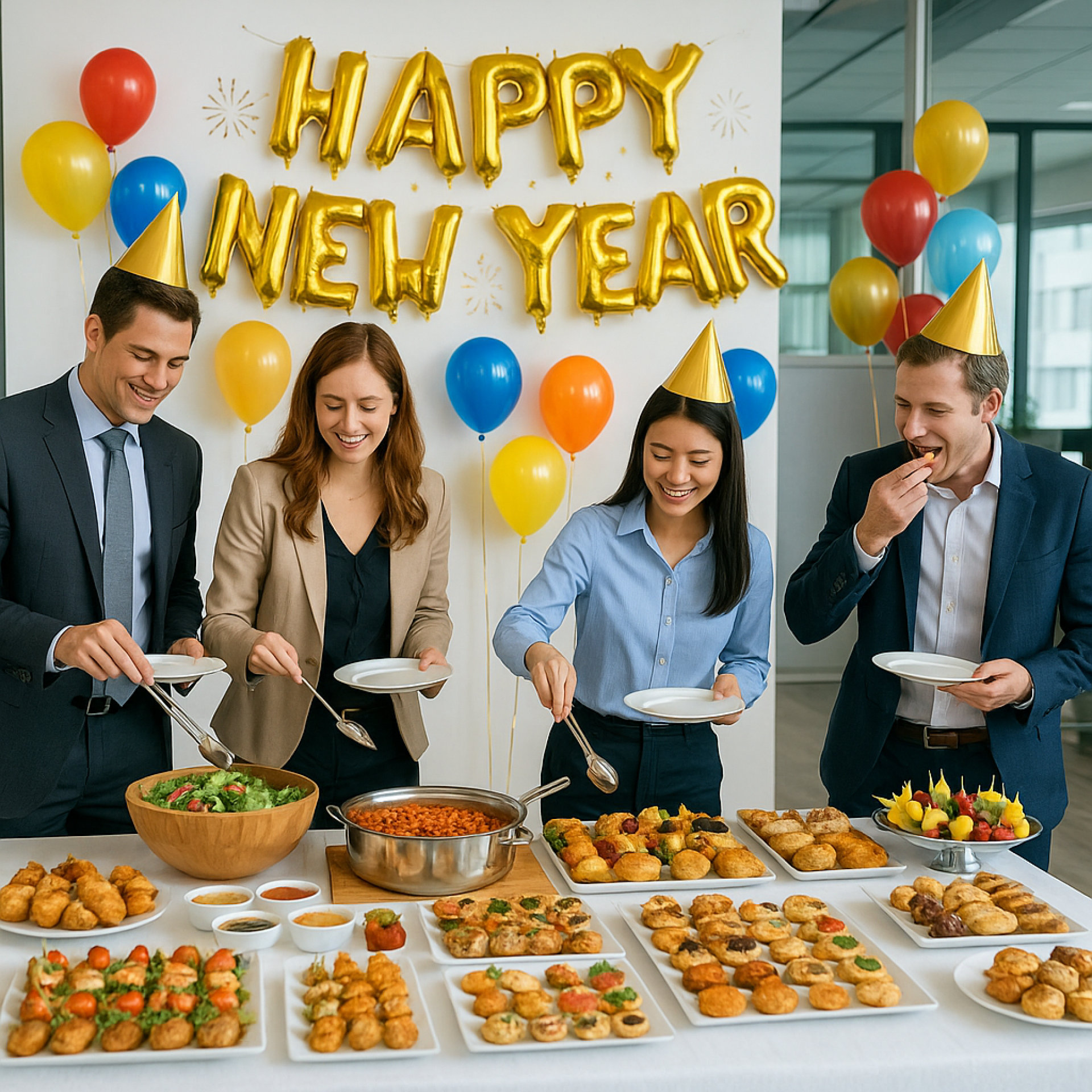 Celebrate the New Year with a memorable office party that brings your ...