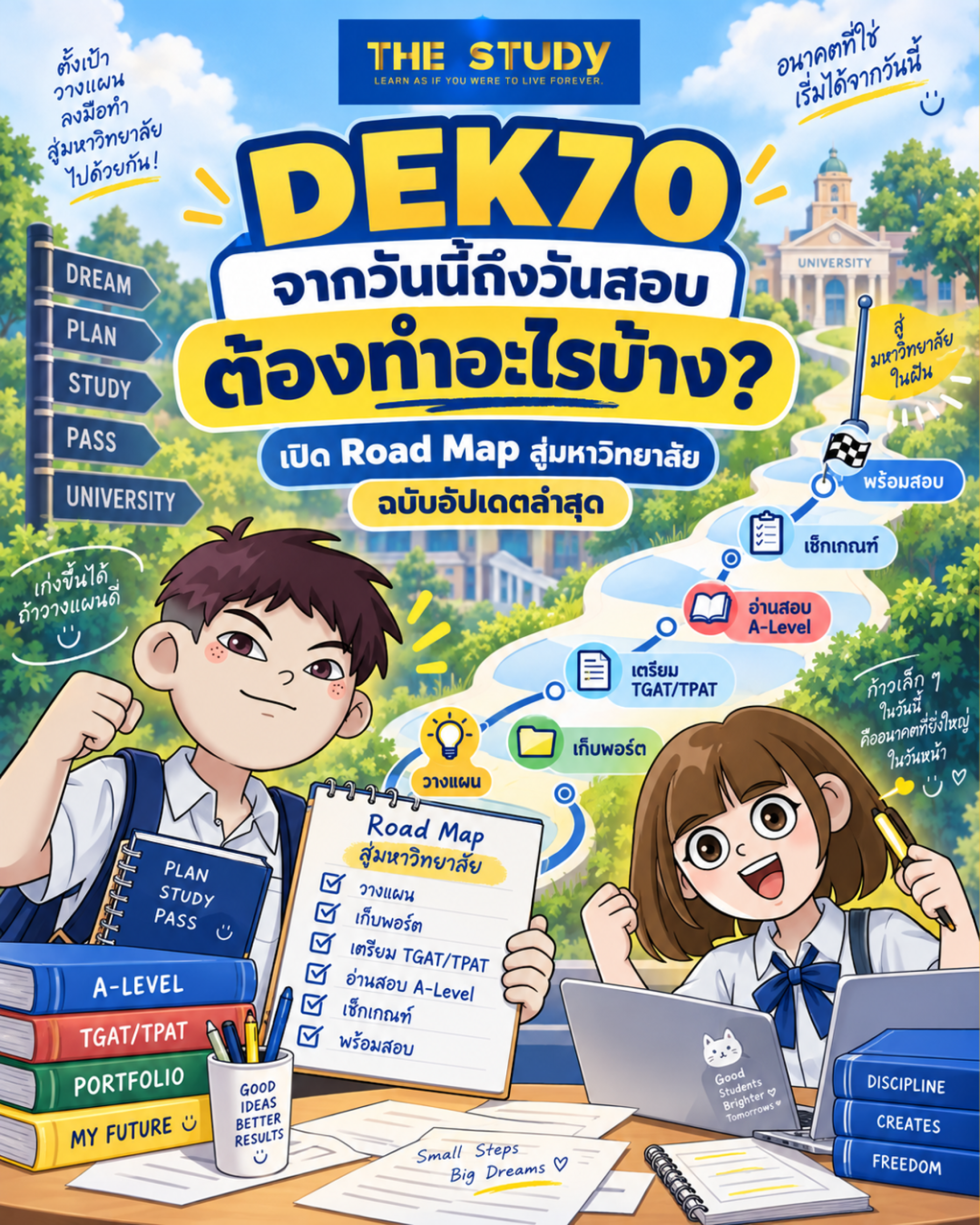 DEK70 จากวันนี้ถึงวันสอบ ต้องทำอะไรบ้าง DEK70 จากวันนี้ถึงวันสอบ ต้องทำอะไรบ้าง