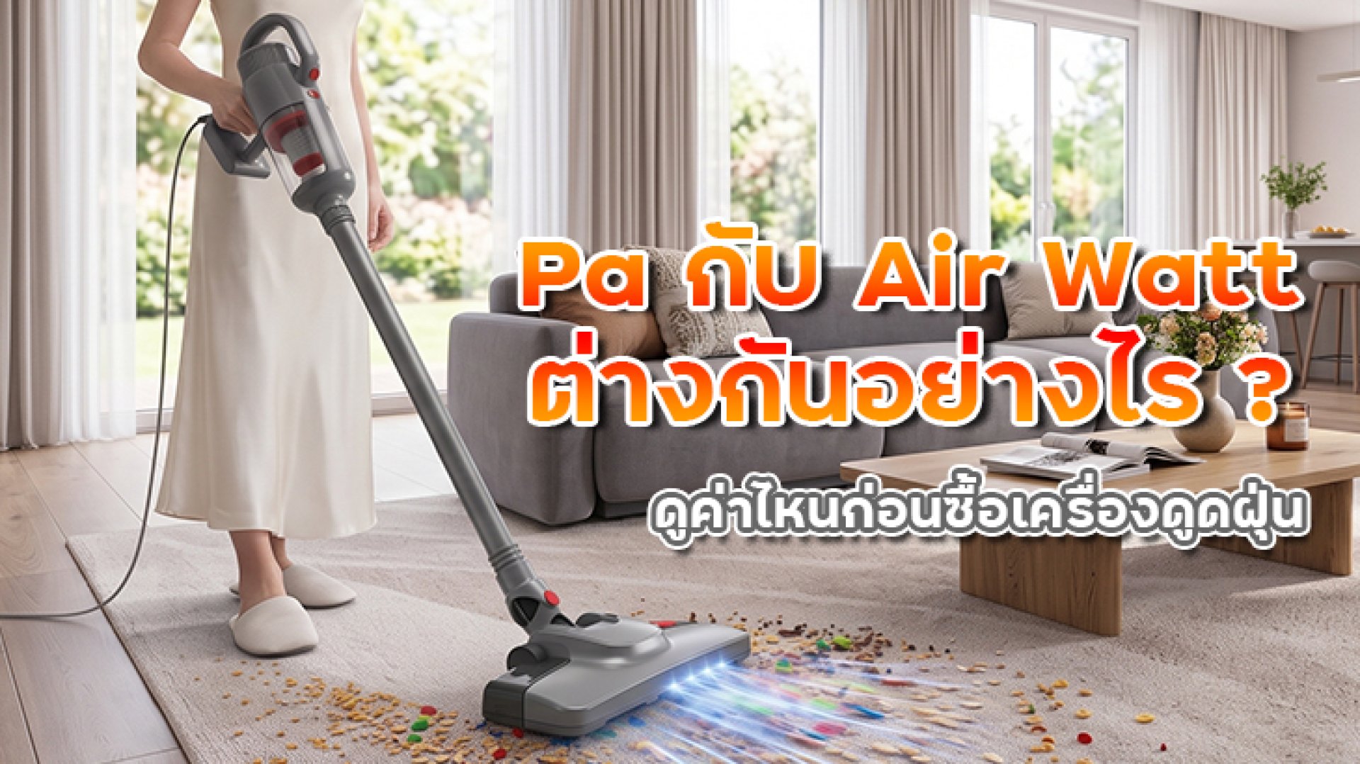 Pa กับ Air Watt ต่างกันอย่างไร ดูค่าไหนก่อนซื้อเครื่องดูดฝุ่น Pa กับ Air Watt ต่างกันอย่างไร ดูค่าไหนก่อนซื้อเครื่องดูดฝุ่น