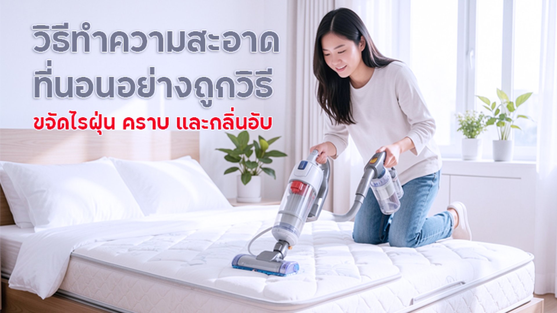 วิธีทำความสะอาดที่นอนอย่างถูกวิธี_ขจัดไรฝุ่น_คราบ_และกลิ่นอับ วิธีทำความสะอาดที่นอนอย่างถูกวิธี_ขจัดไรฝุ่น_คราบ_และกลิ่นอับ