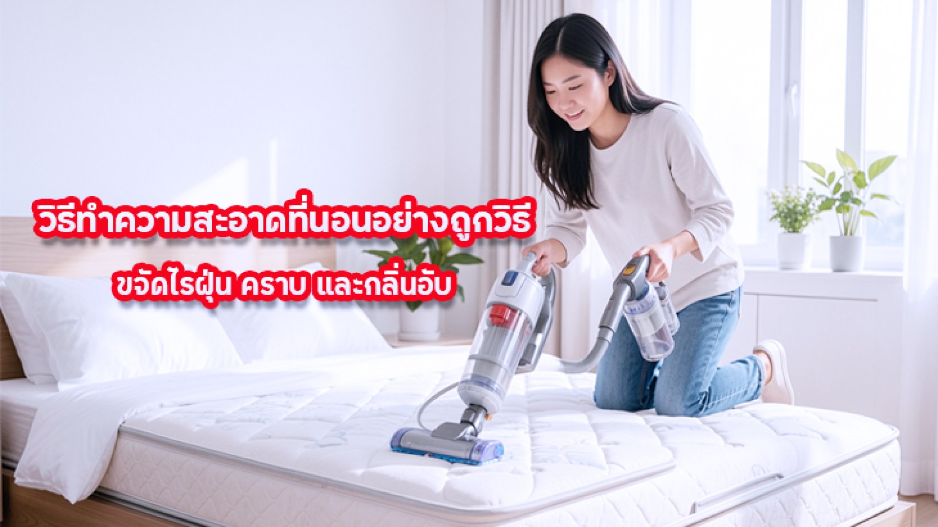 วิธีทำความสะอาดที่นอนอย่างถูกวิธี_ขจัดไรฝุ่น_คราบ_และกลิ่นอับ วิธีทำความสะอาดที่นอนอย่างถูกวิธี_ขจัดไรฝุ่น_คราบ_และกลิ่นอับ